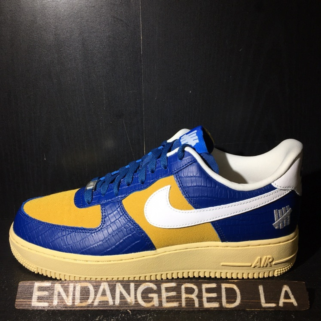 yellow blue white air force ones