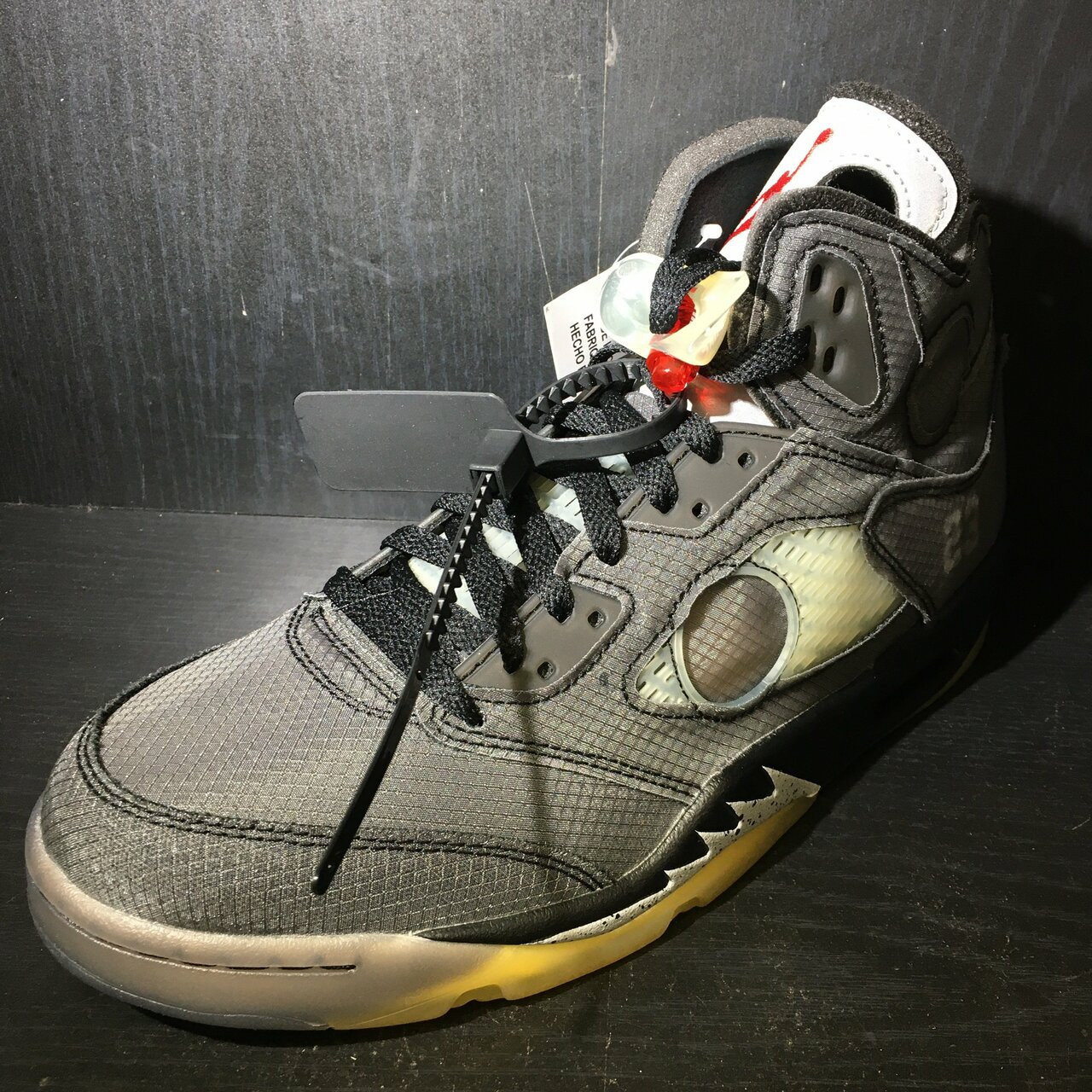 Air Jordan 5 Off-White Black - ENDANGERED LA