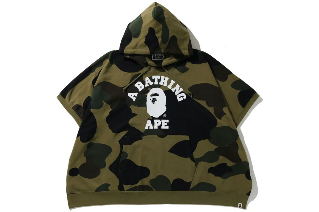 Bape 1st camo outlet college pullover hoodie