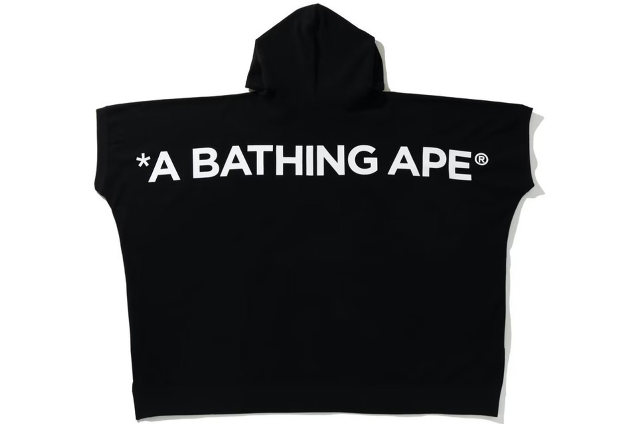 BAPE Poncho Pullover Hoodie Black