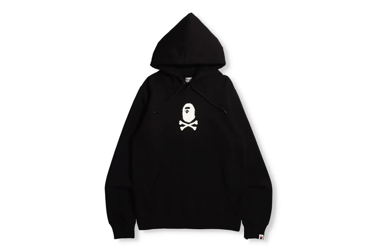 BAPE Small Ape Crossbone Pullover Hoodie Black