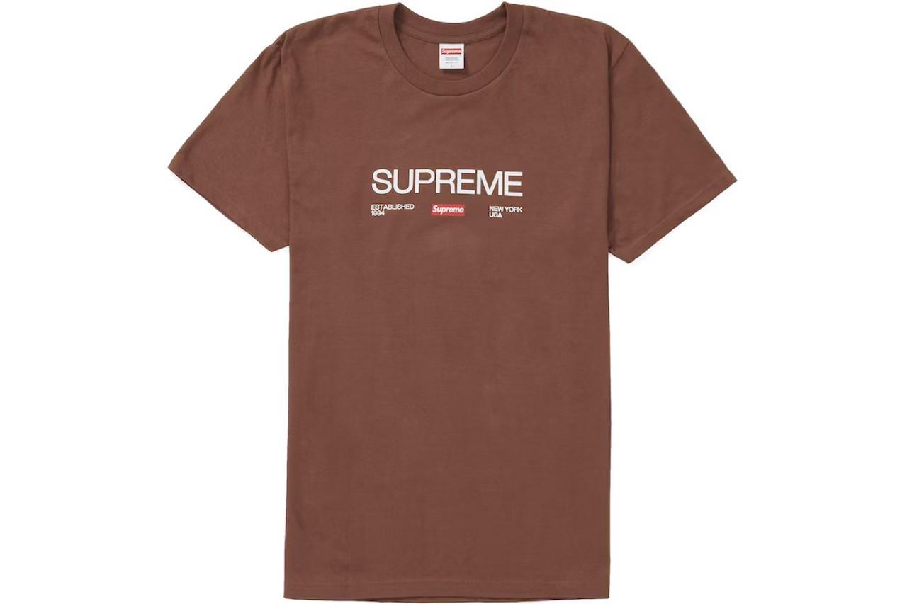 Supreme Est. 1994 Tee Brown F/W 21'