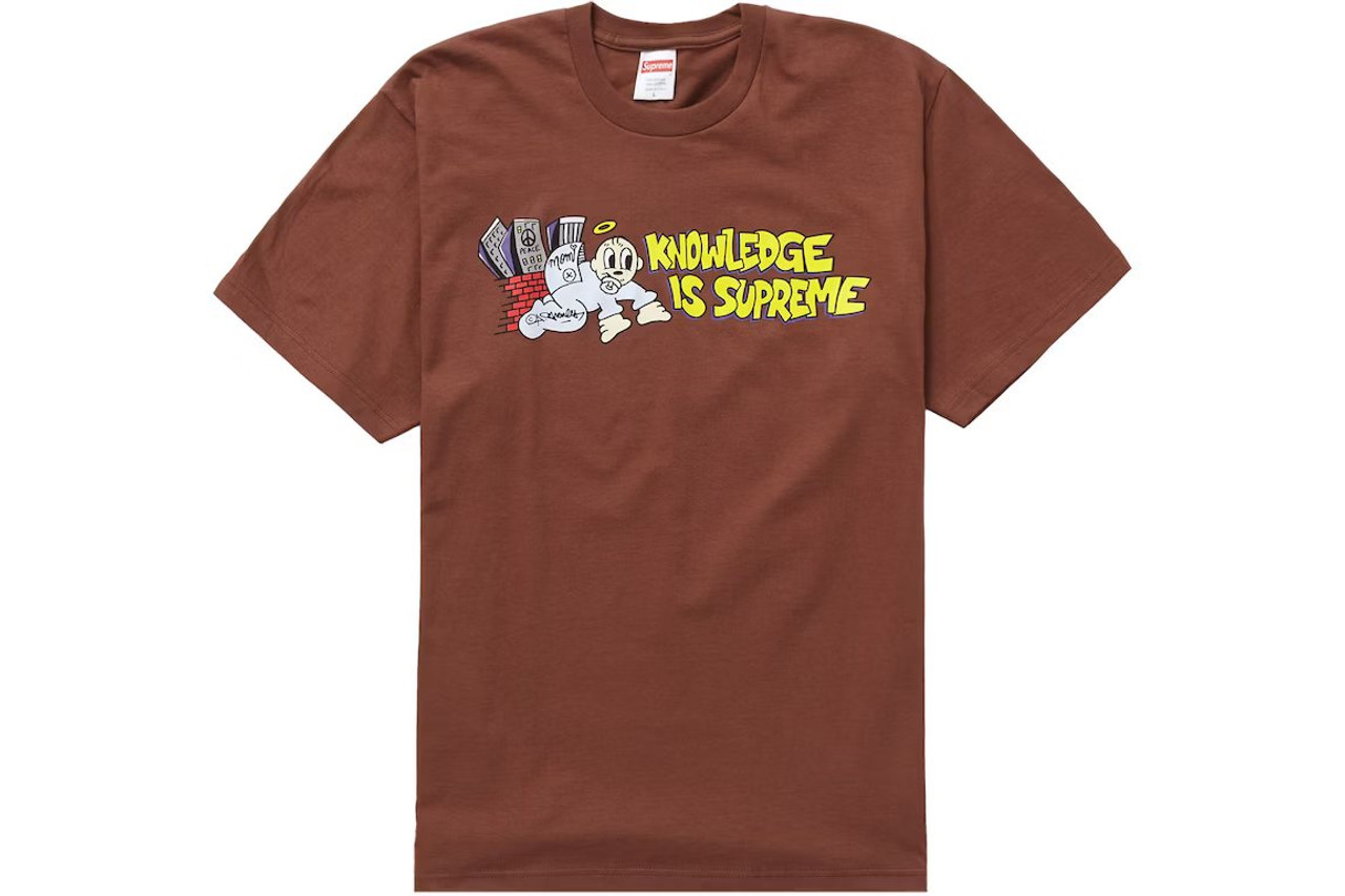 Supreme Knowledge Tee Brown S/S 22'