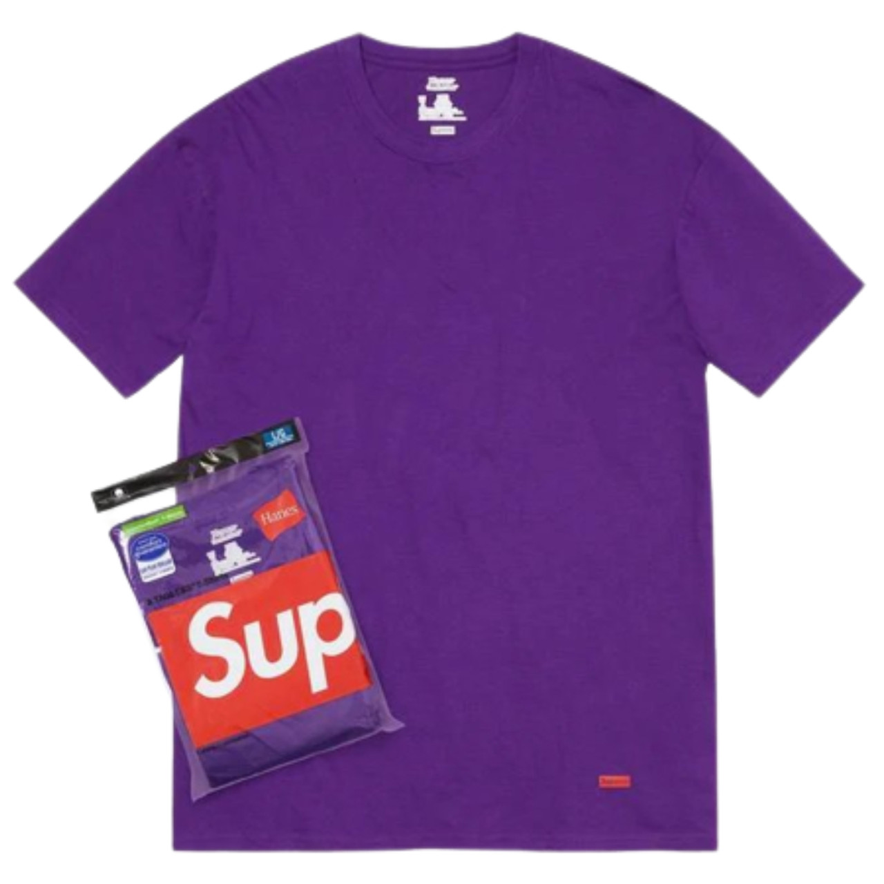 Supreme Hanes Tagless Tee Purple