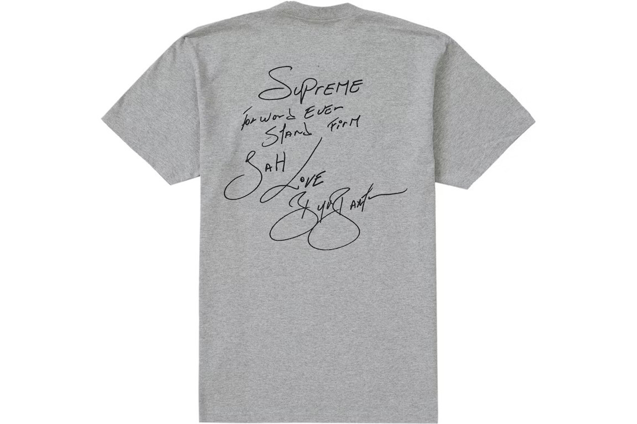 L Supreme buju banton tee シュプリーム grey