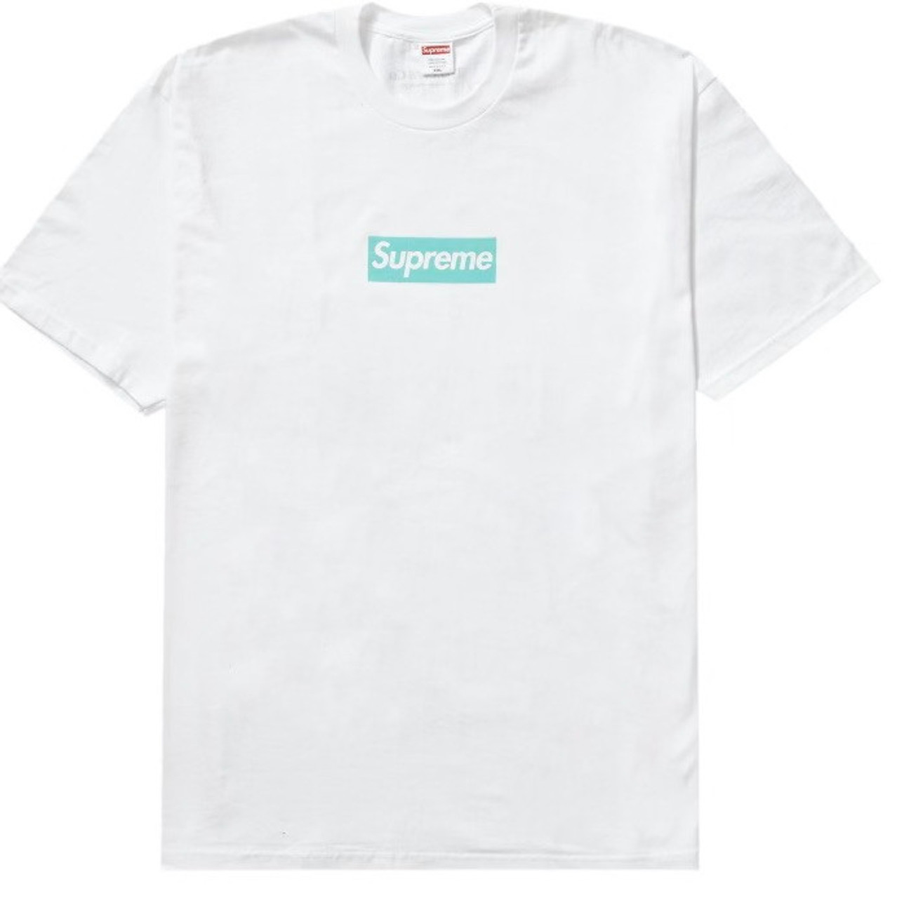 Supreme Tiffany & Co. Box Logo Tee White F/W 21'