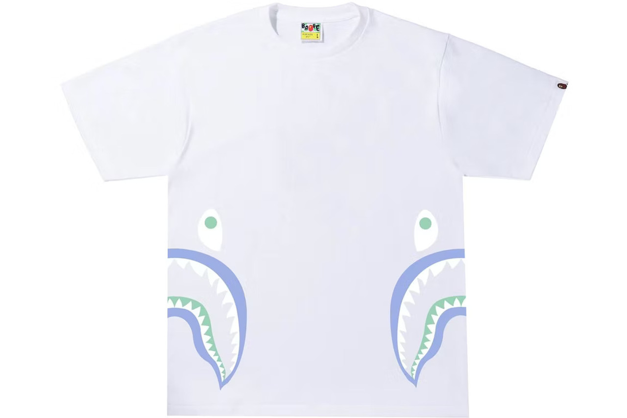 BAPE Color Camo Milo Shark Tee White/Purple