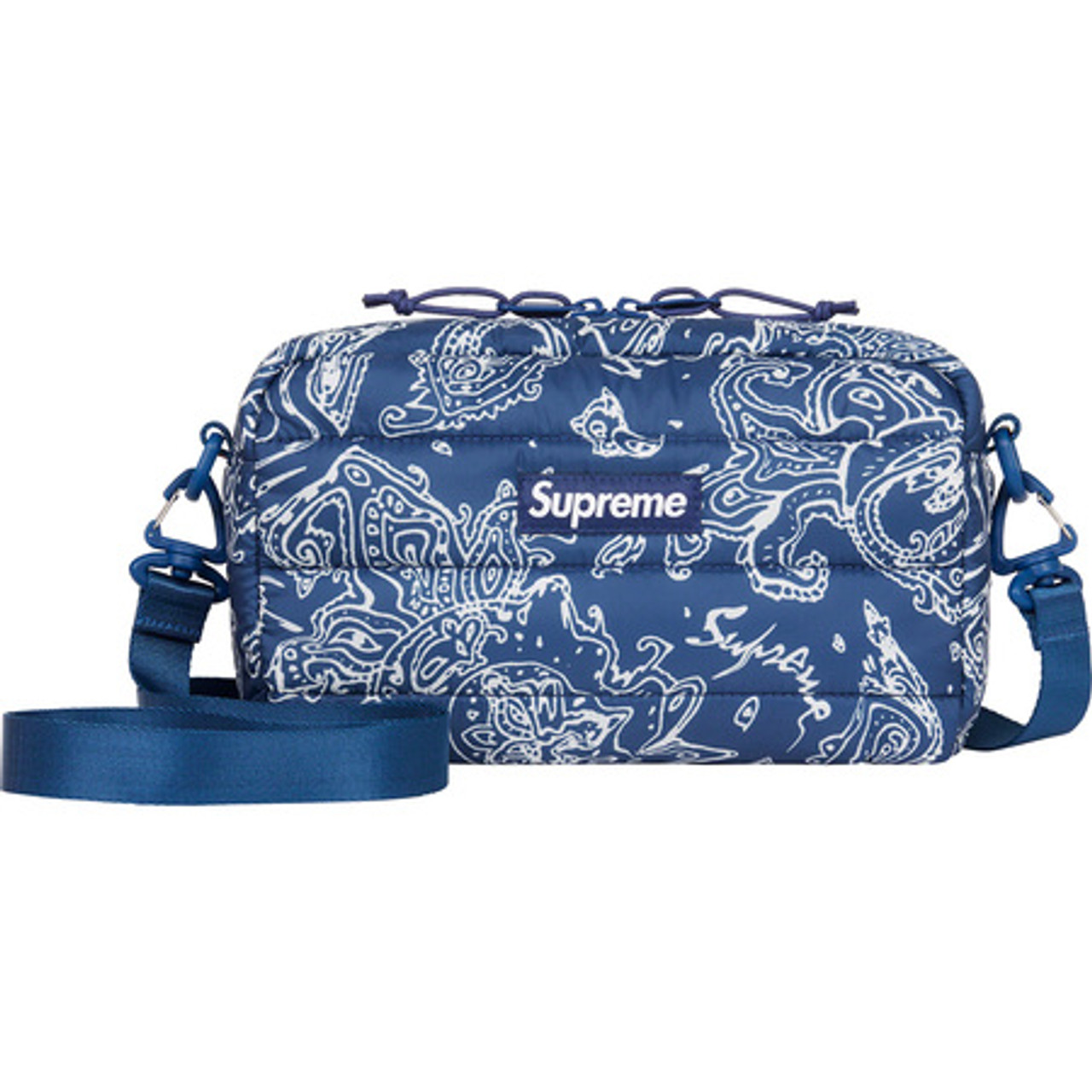 Supreme Puffer Side Bag Blue Paisley - 通販 - gofukuyasan.com