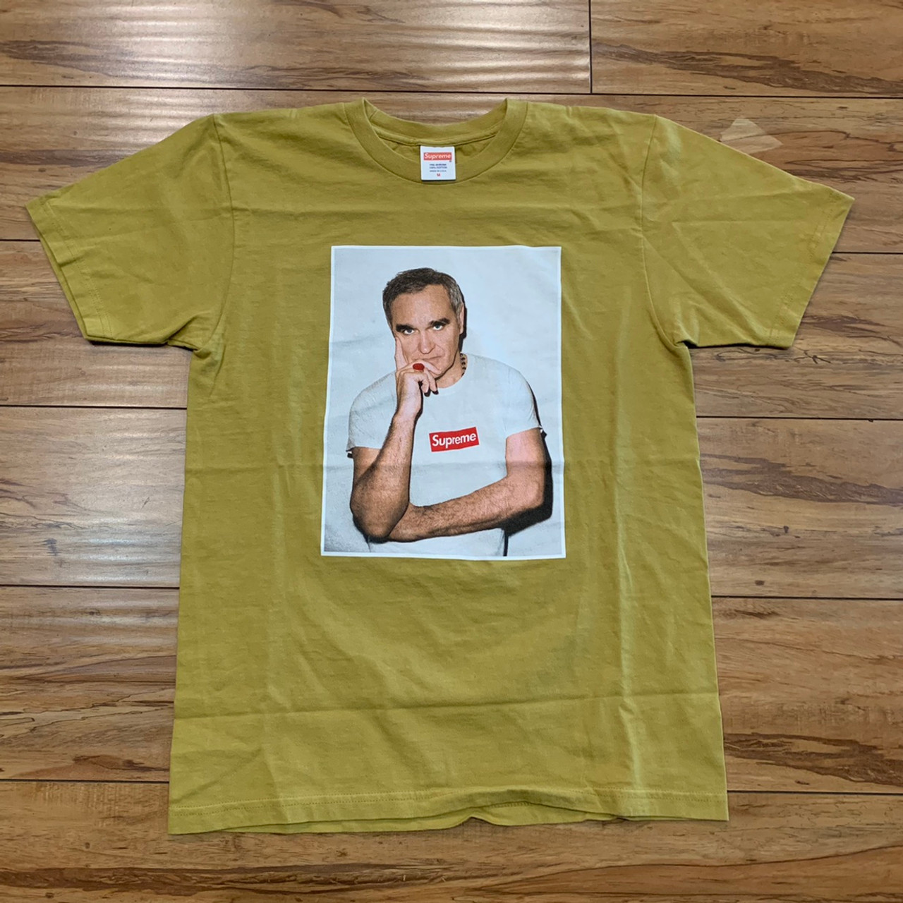 Supreme Morrissey Tee Mustard S/S 16' Sz M (#9438)