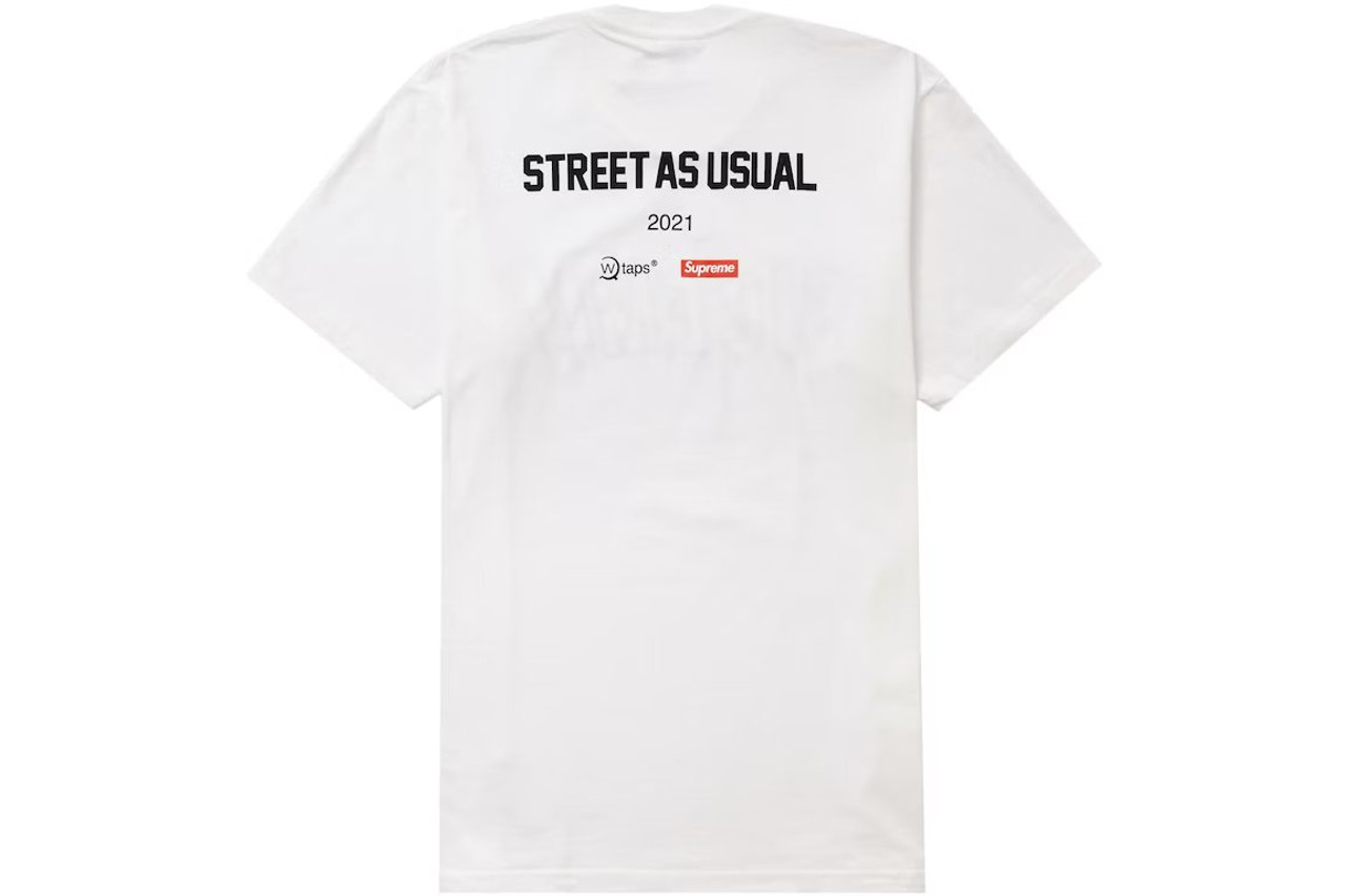 Supreme WTAPS Sic' Em! Tee White F/W 21'