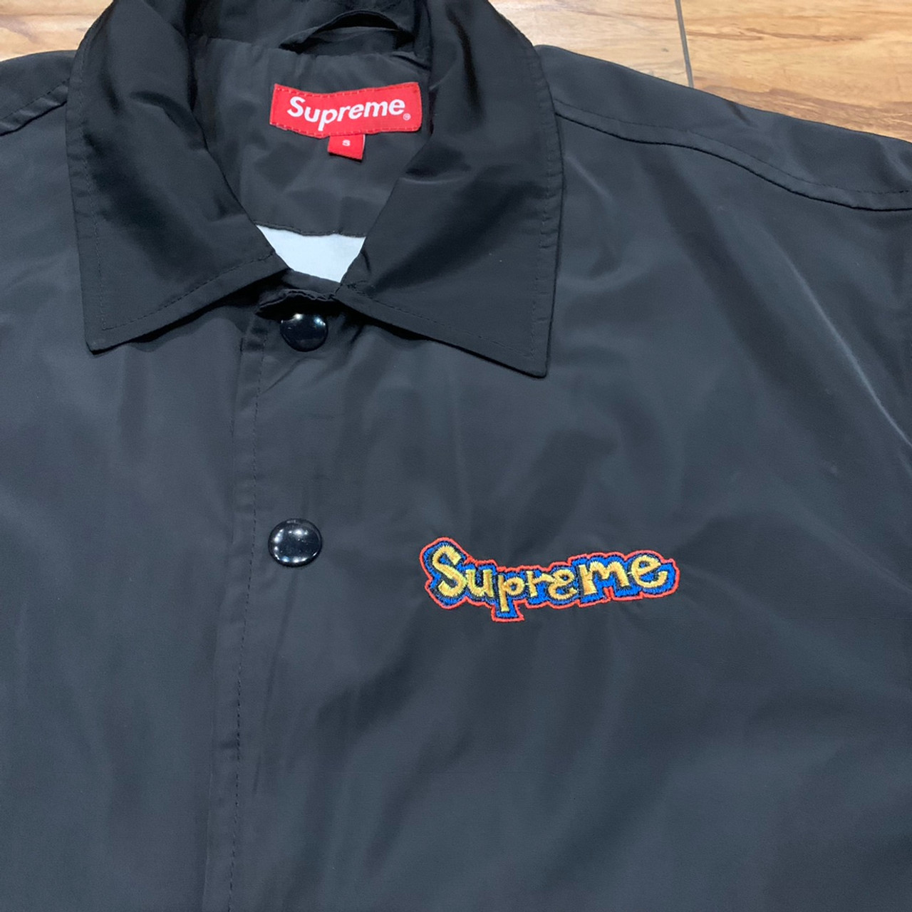 Supreme Gonz Logo Coaches Jacket Black S/S 18' Black Sz S (#9478)