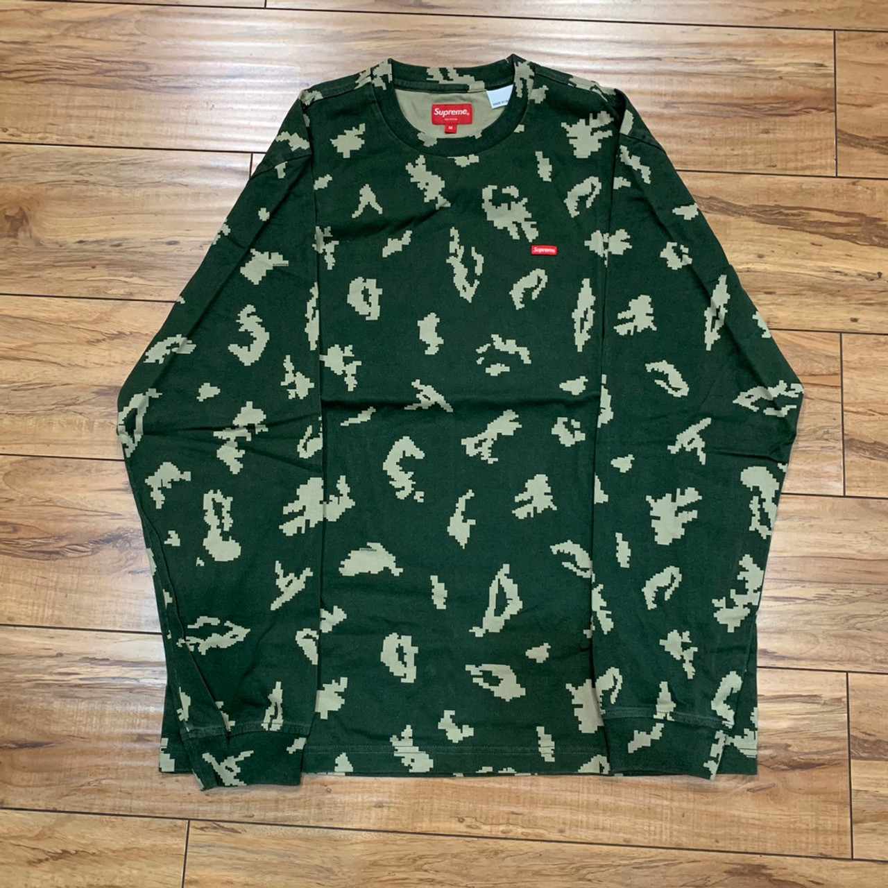 極細繊維クロス Supreme Small Box L/S Tee Green L | www.iuggu.ru