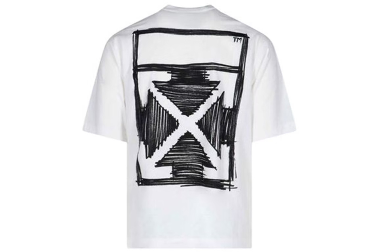 OFF-WHITE Rubber Arrows S/S T-shirt Beige/Light Grey