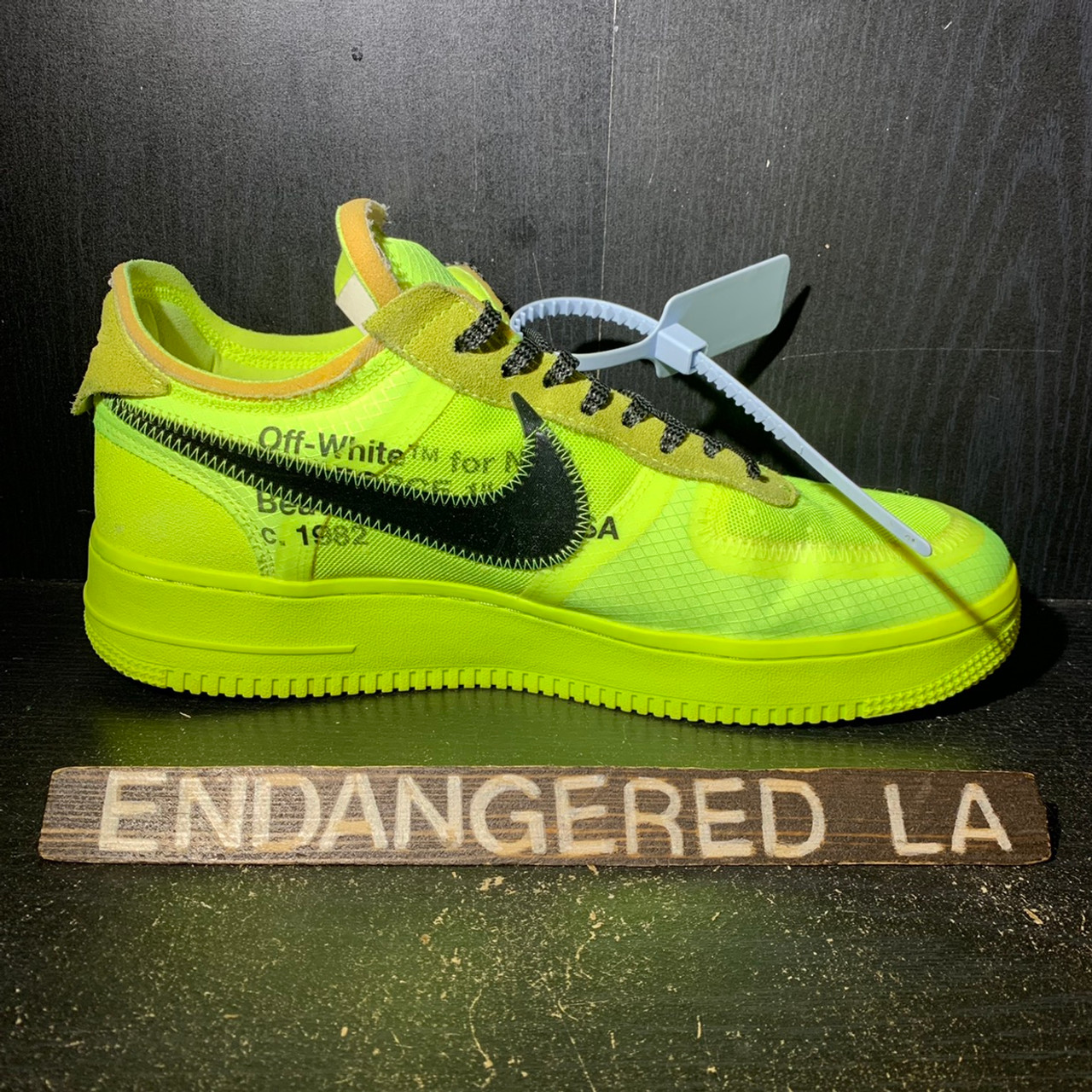 Nike Air Force 1 Low Off-White Volt Sz 10 (#26949)