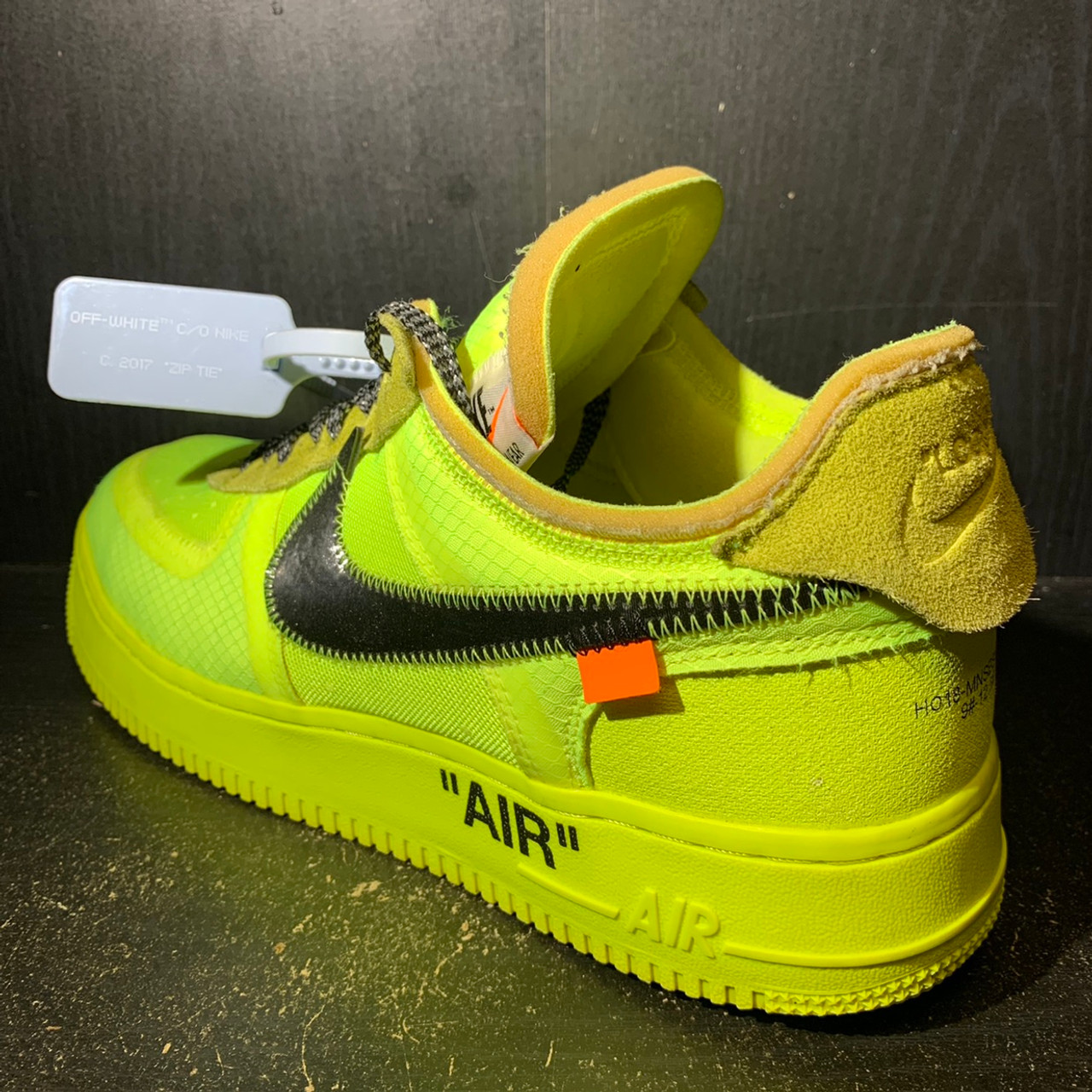 Men) Nike Air Force 1 Low Off-White Volt - Ellieshirt