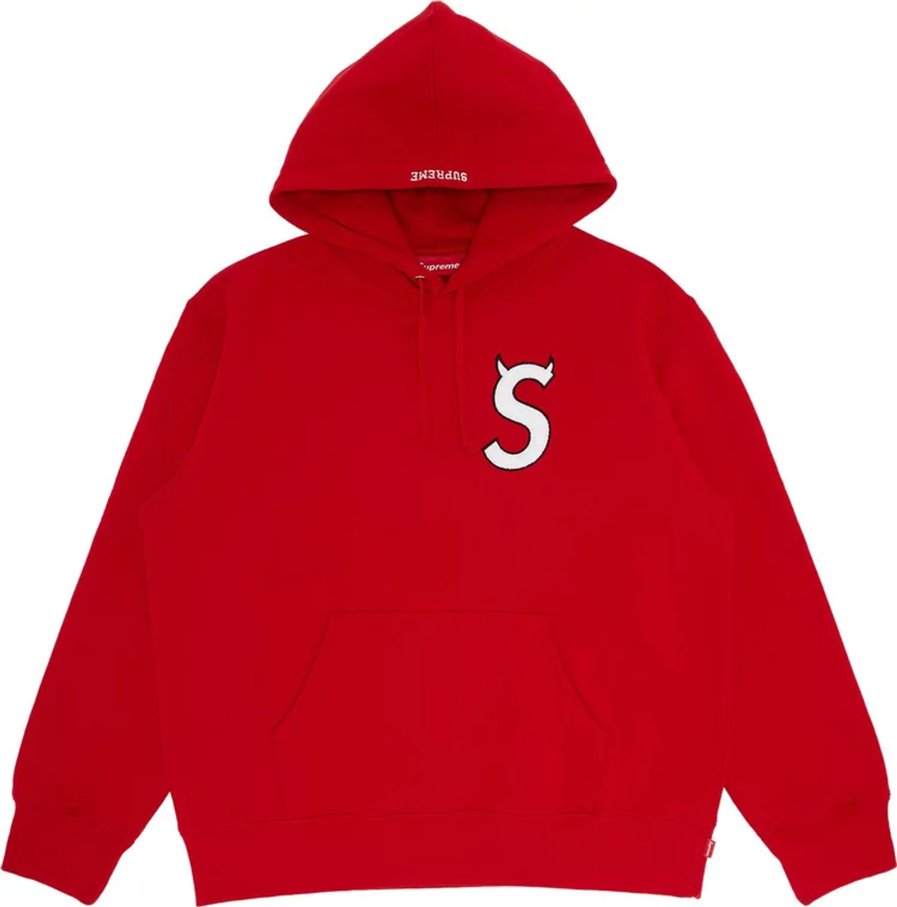 Supreme Hoodie S Logo Red F/W 22