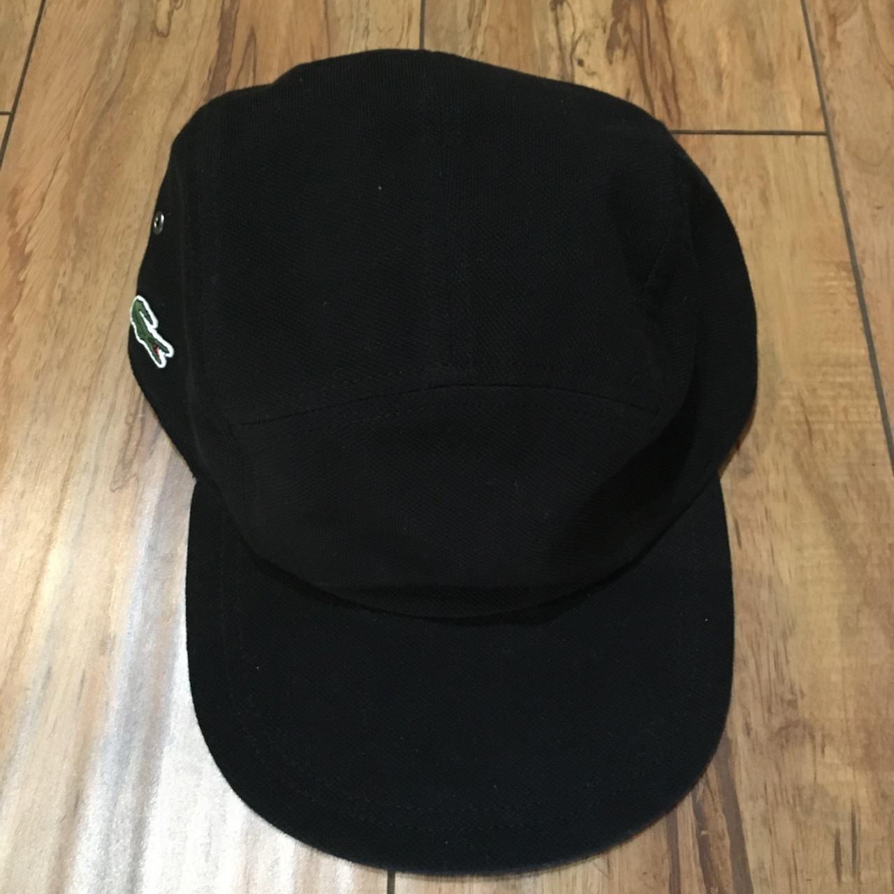 supreme lacoste pique knit camp cap