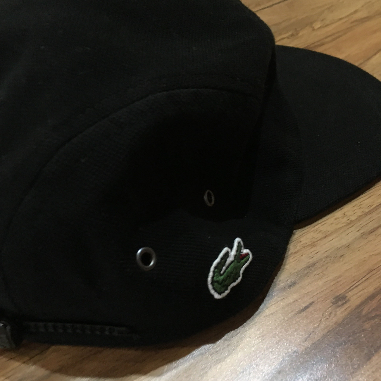 supreme lacoste pique knit camp cap