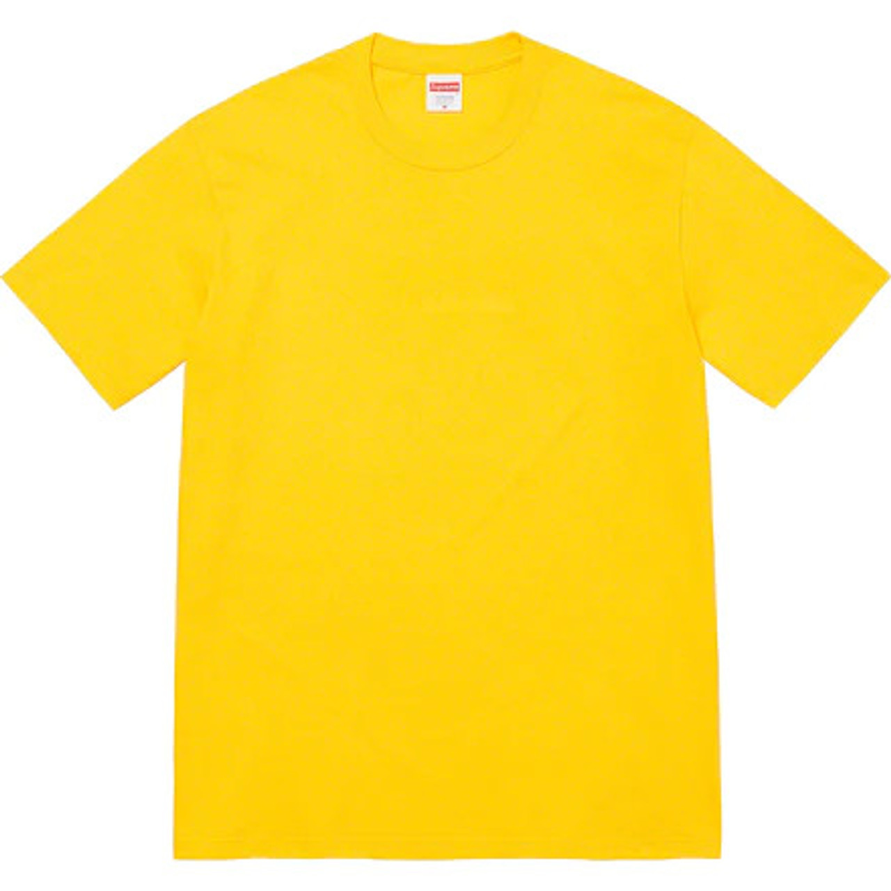 Supreme Tonal Box Logo Tee Yellow S/S 23' Sz M (#9708)