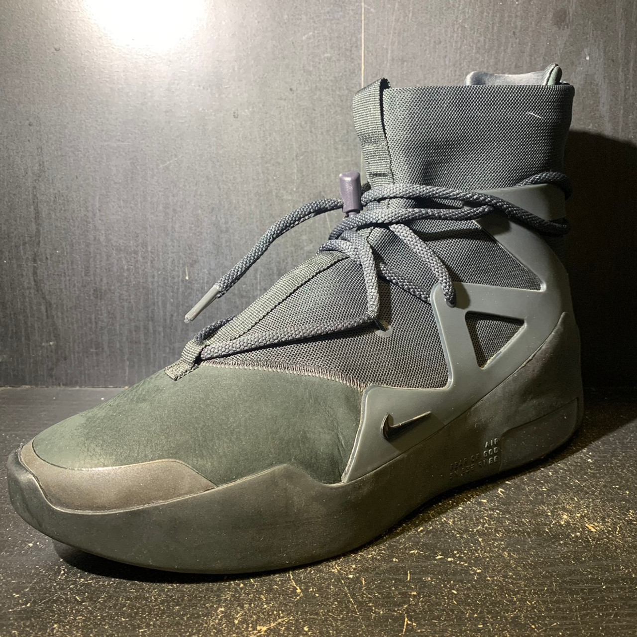 Nike Air Fear Of God 1 Triple Black Sz 10.5 (#28605)