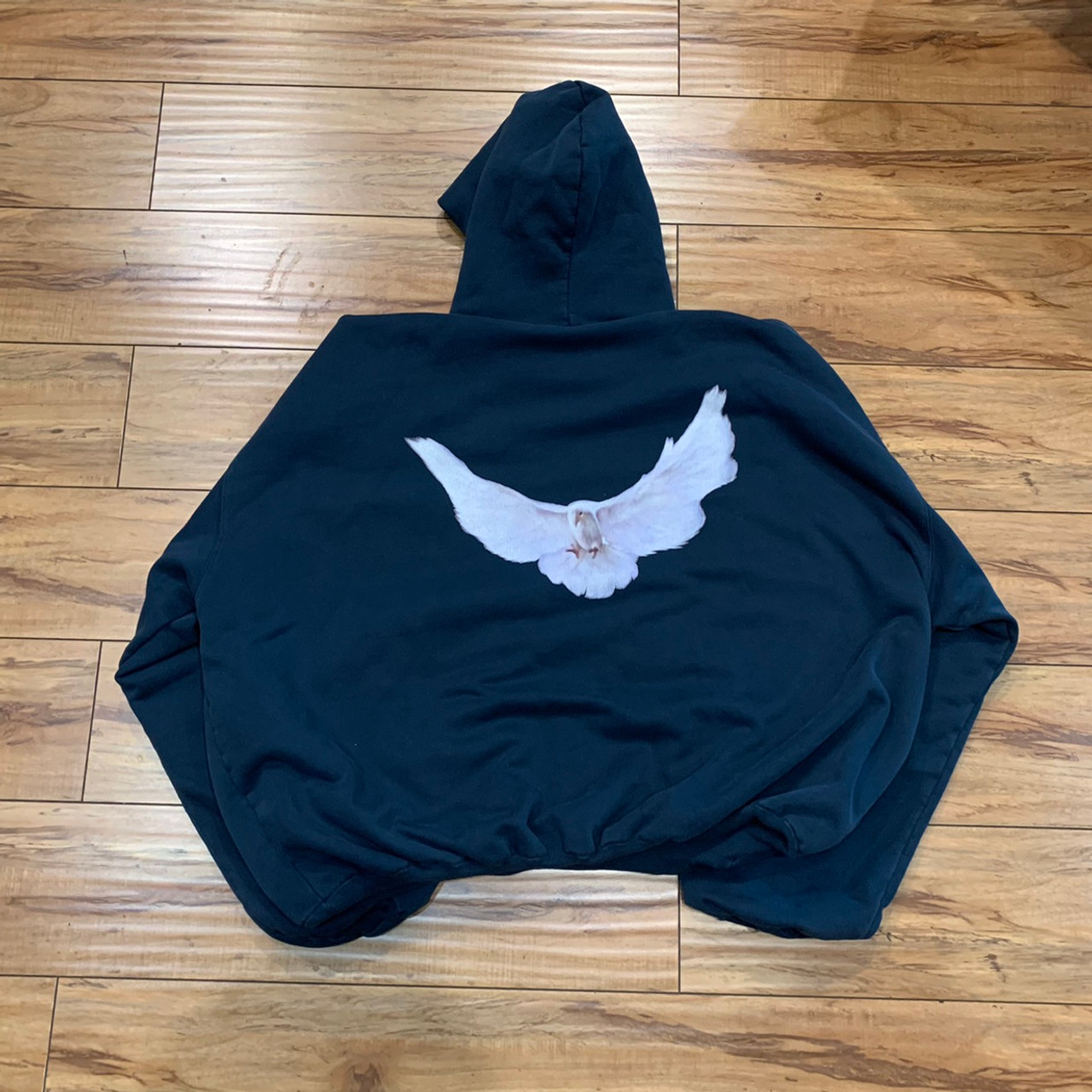 Yeezy Gap Engineered by Balenciaga Dove Hoodie Dark Blue Sz M (#9895)