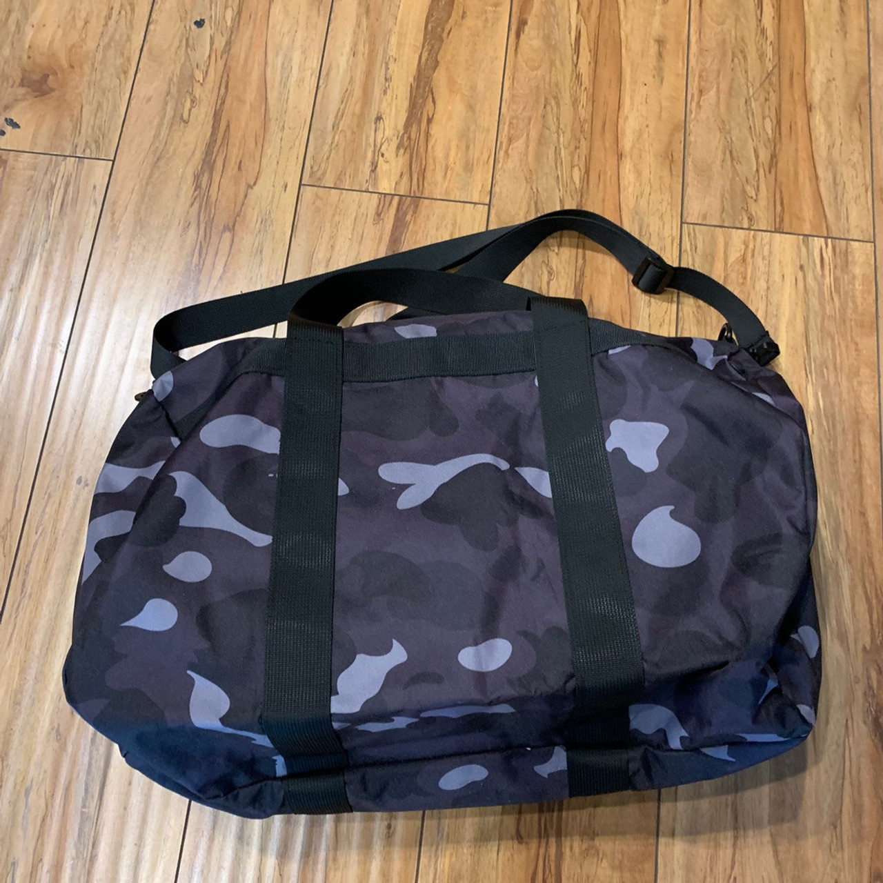 BAPE Duffle Bag Black Grey Camo (#9915)