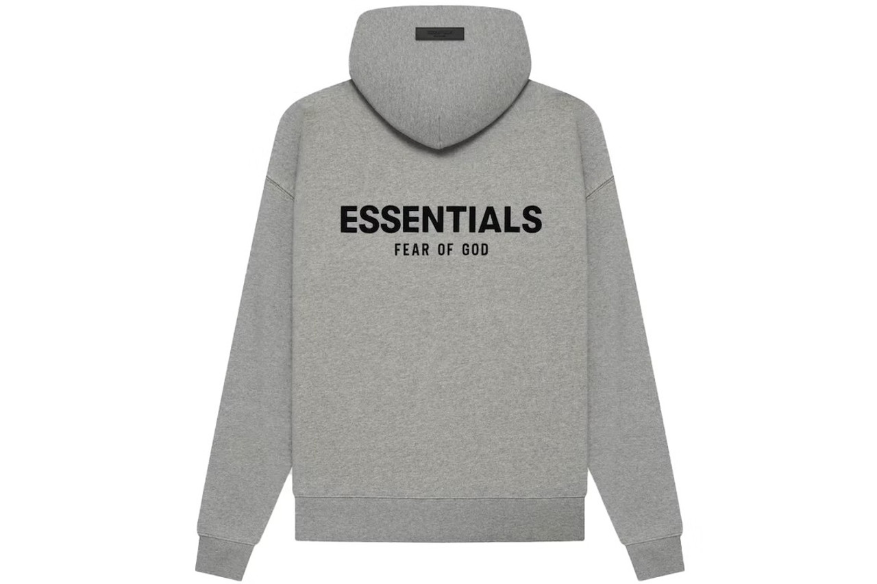 Kids Grey & Black Raglan Hoodie by Fear of God ESSENTIALS on Sale