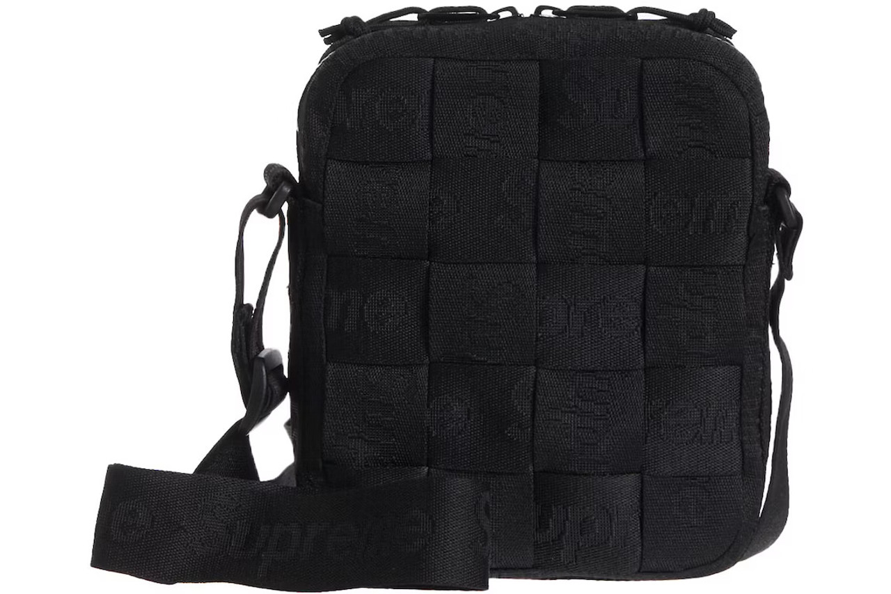 Supreme Woven Shoulder Bag Black S/S 23'