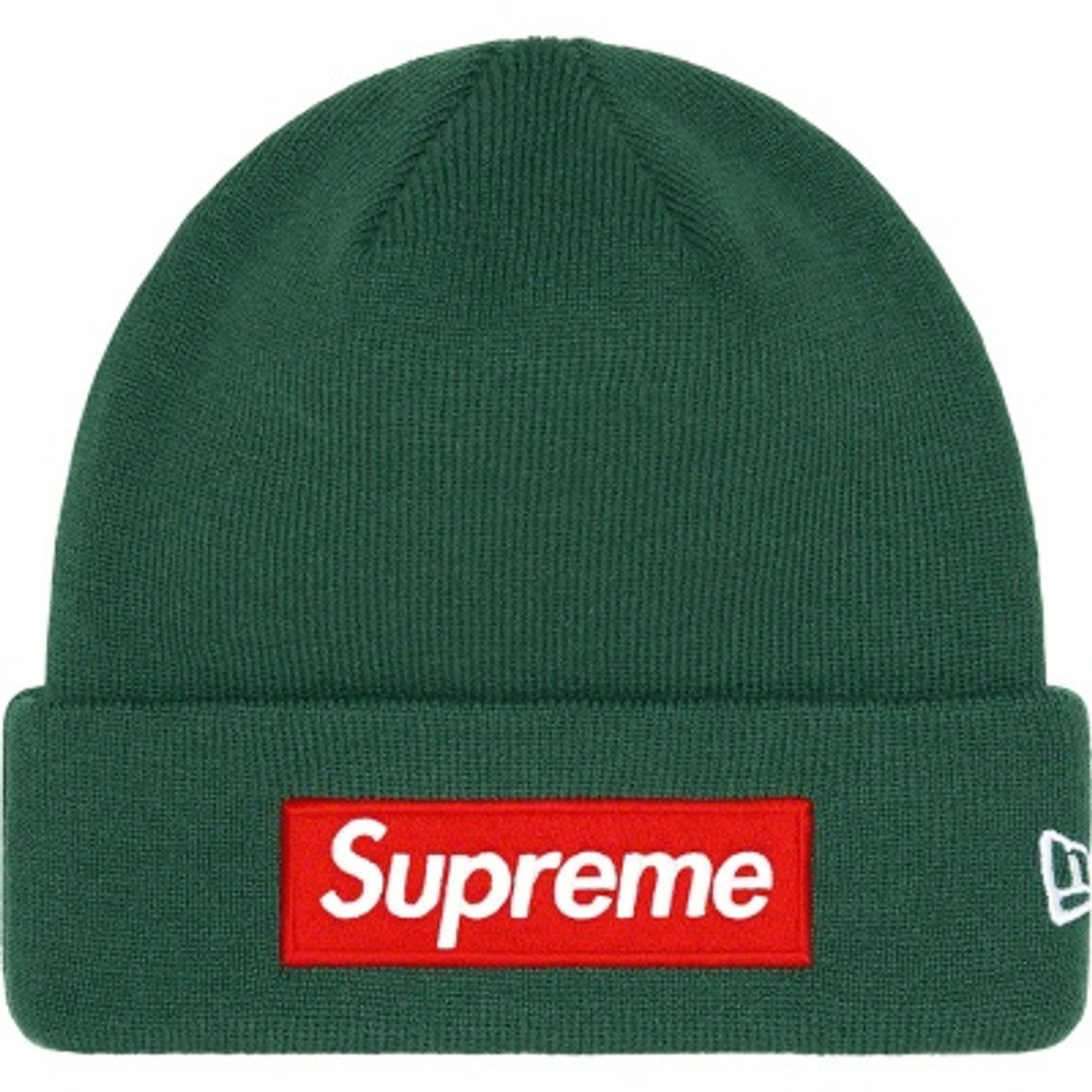 Supreme Box Logo Beanie Dark Pine F/W 22'