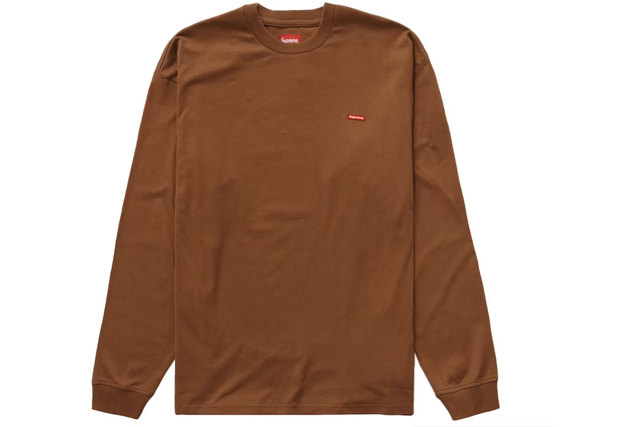 Supreme Small Box L/S Tee Brown S/S 21'