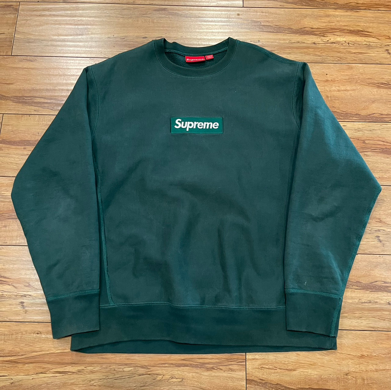 XL】 Supreme Box Logo Crewneck Dark Pine - トップス