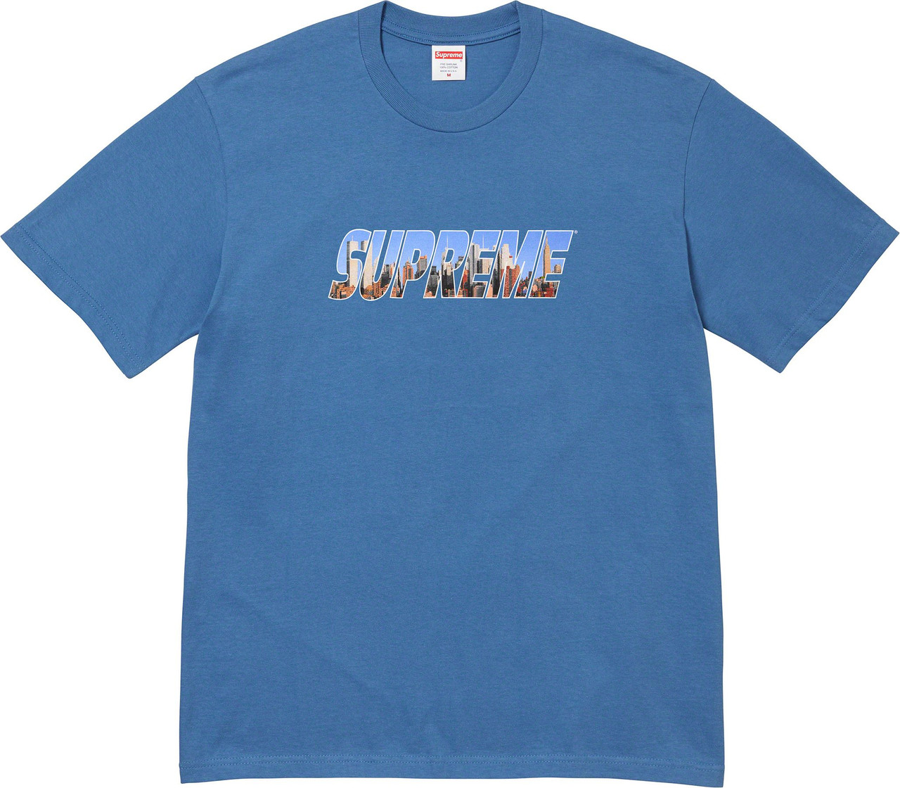 Supreme Gotham Tee Faded Blue F/W 23'