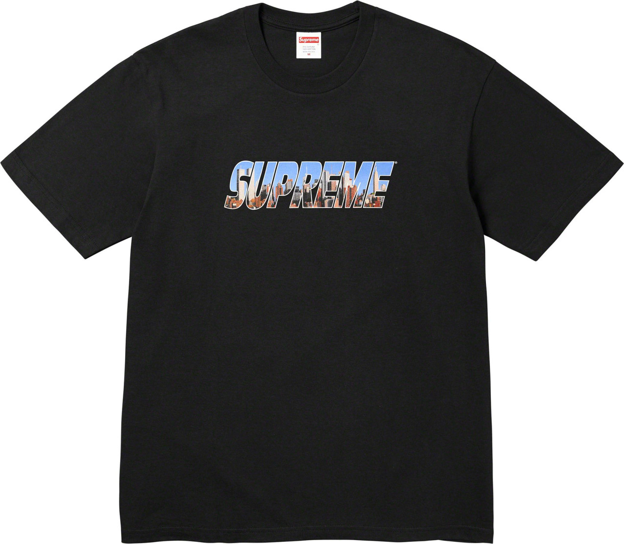 Supreme Gotham Tee Black F/W 23'