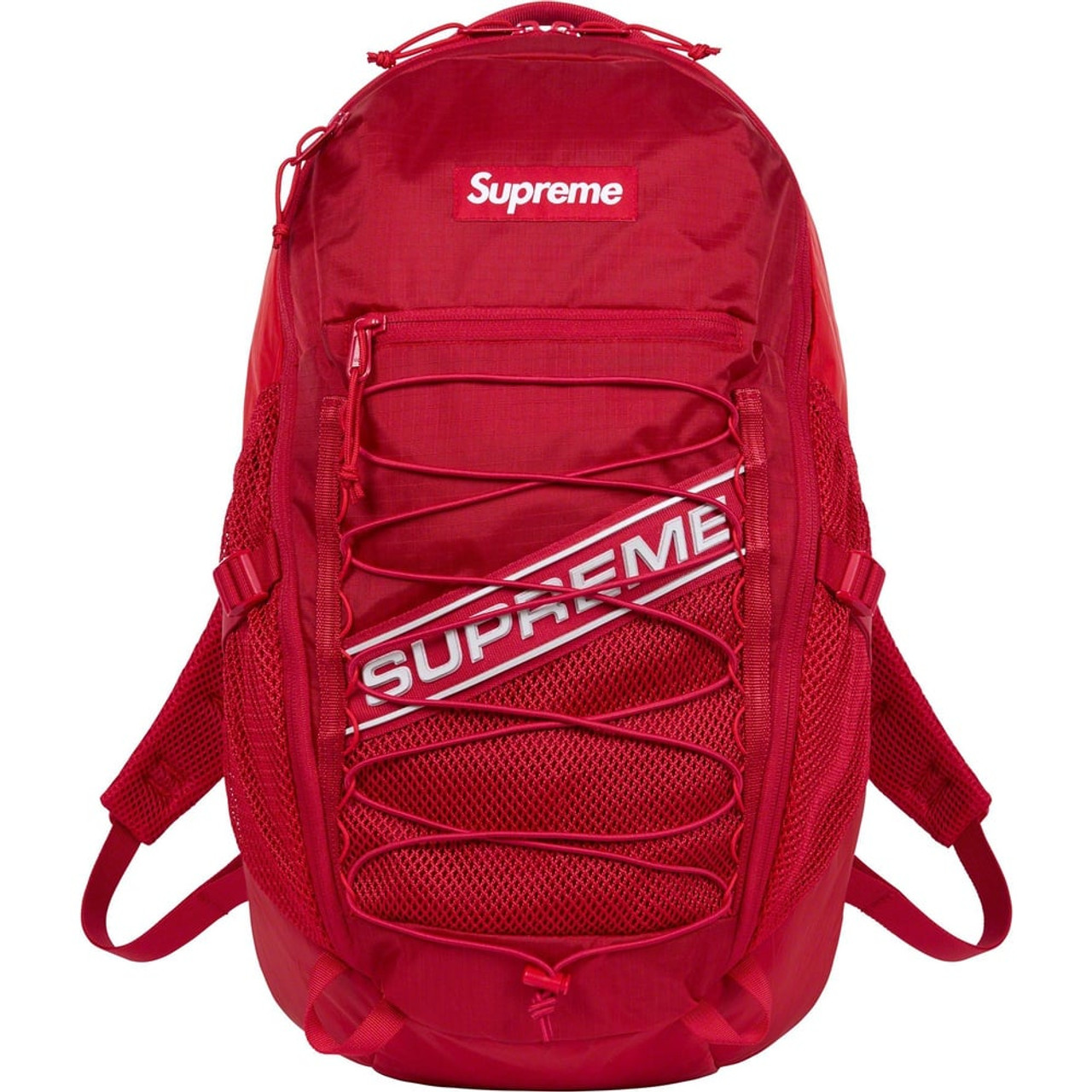 backpack red supreme bag