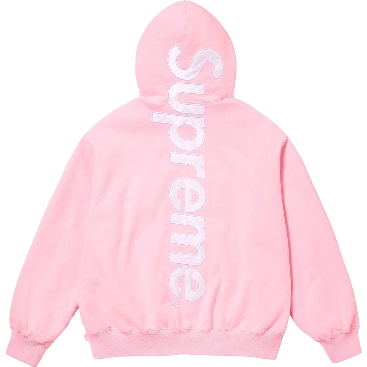 Supreme Satin Hooded Sweatshirt ライトピンク-