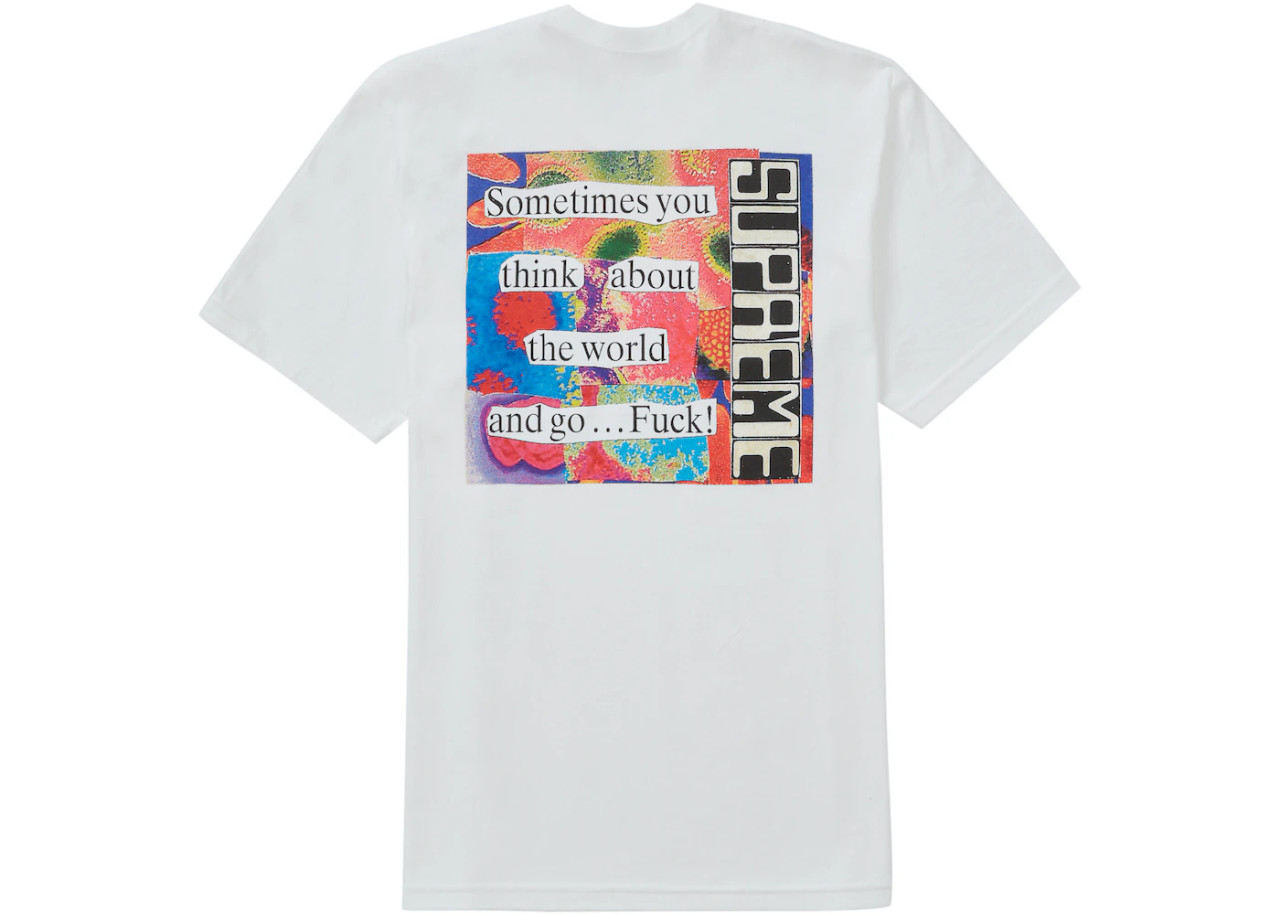 Supreme Static Tee White F/W 23'