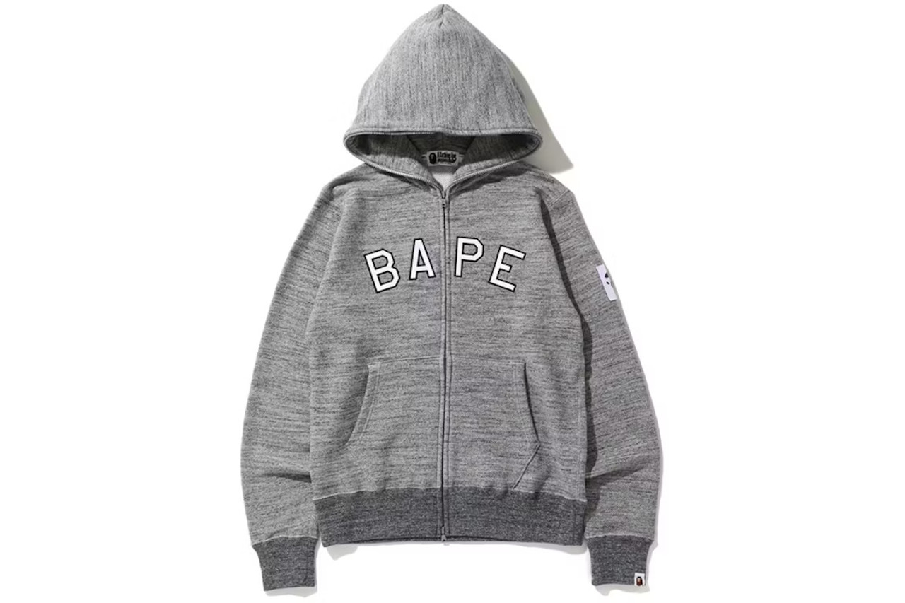 BAPE Crazy Face Full Zip Hoodie Grey