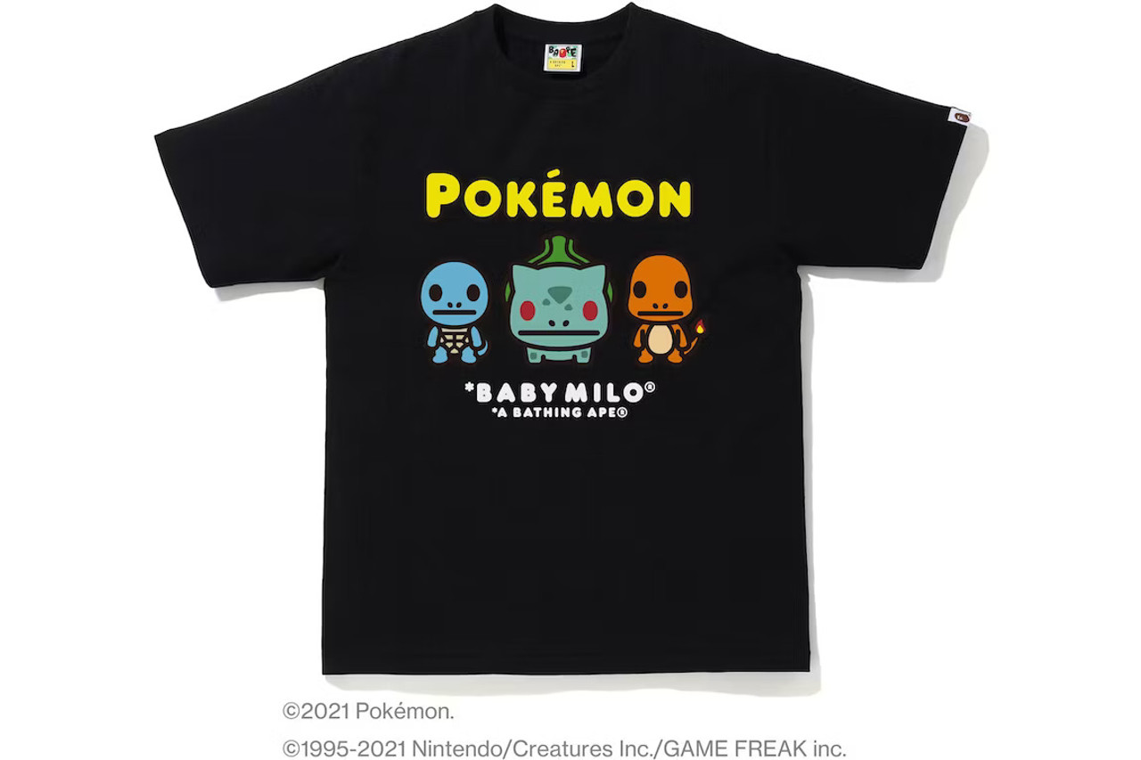 【美品】A Bathing Ape ポケモン BABY MILO Tシャツ 黒 BAPE Pokémon Baby Milo #14 Tee Black