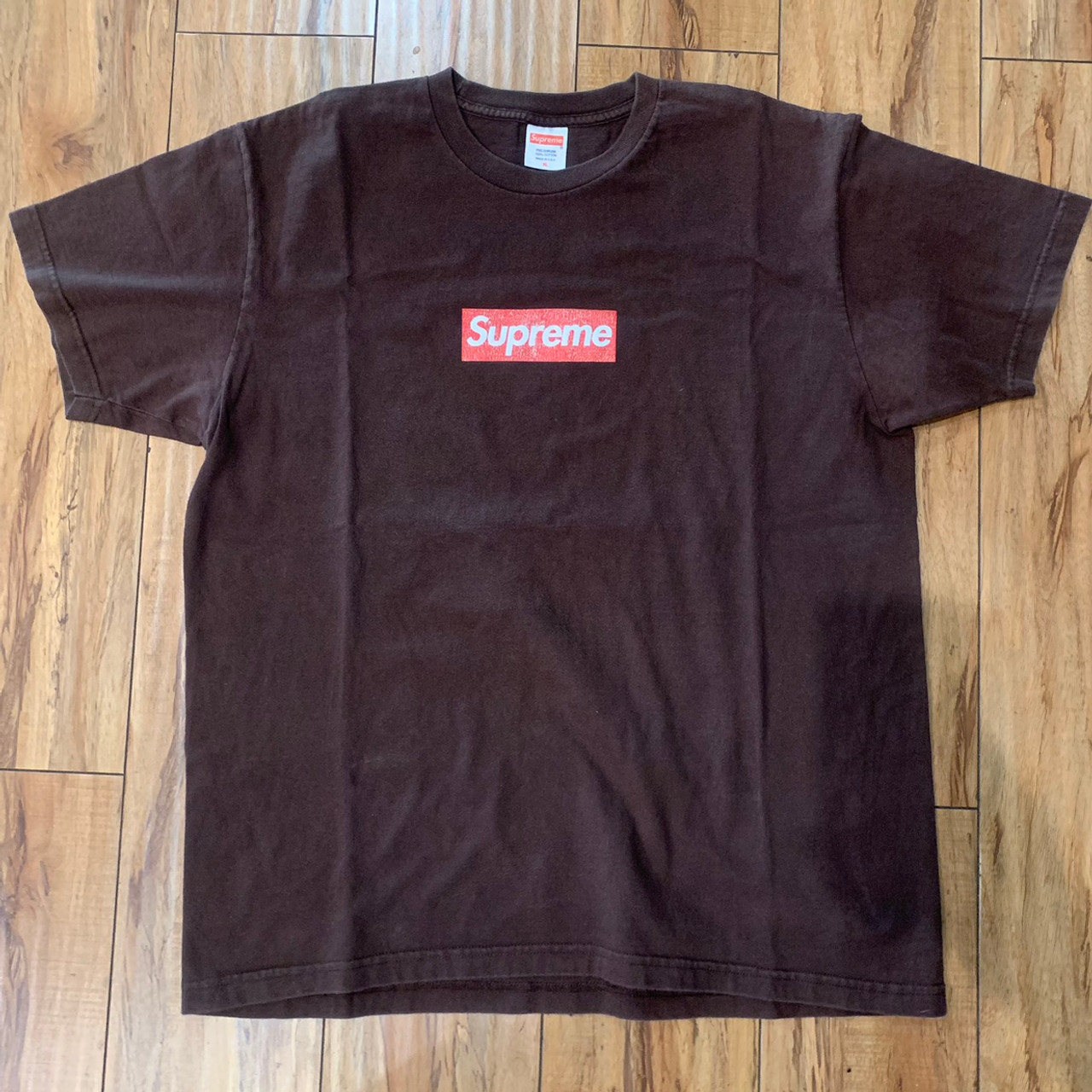 Supreme Box Logo Tee Brown S/S 14' Sz XL