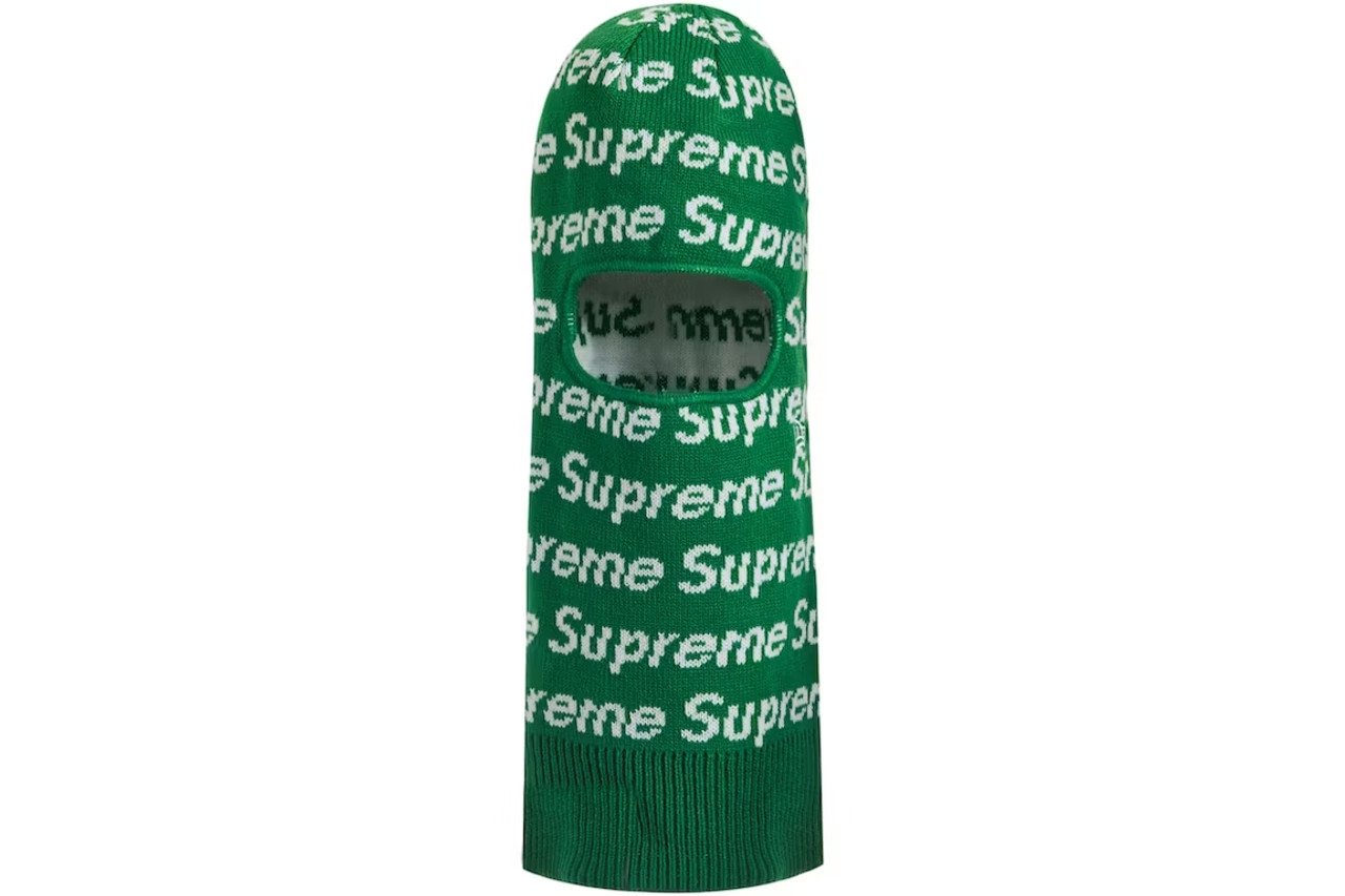 Supreme New Era Repeat Balaclava Green F/W 23'