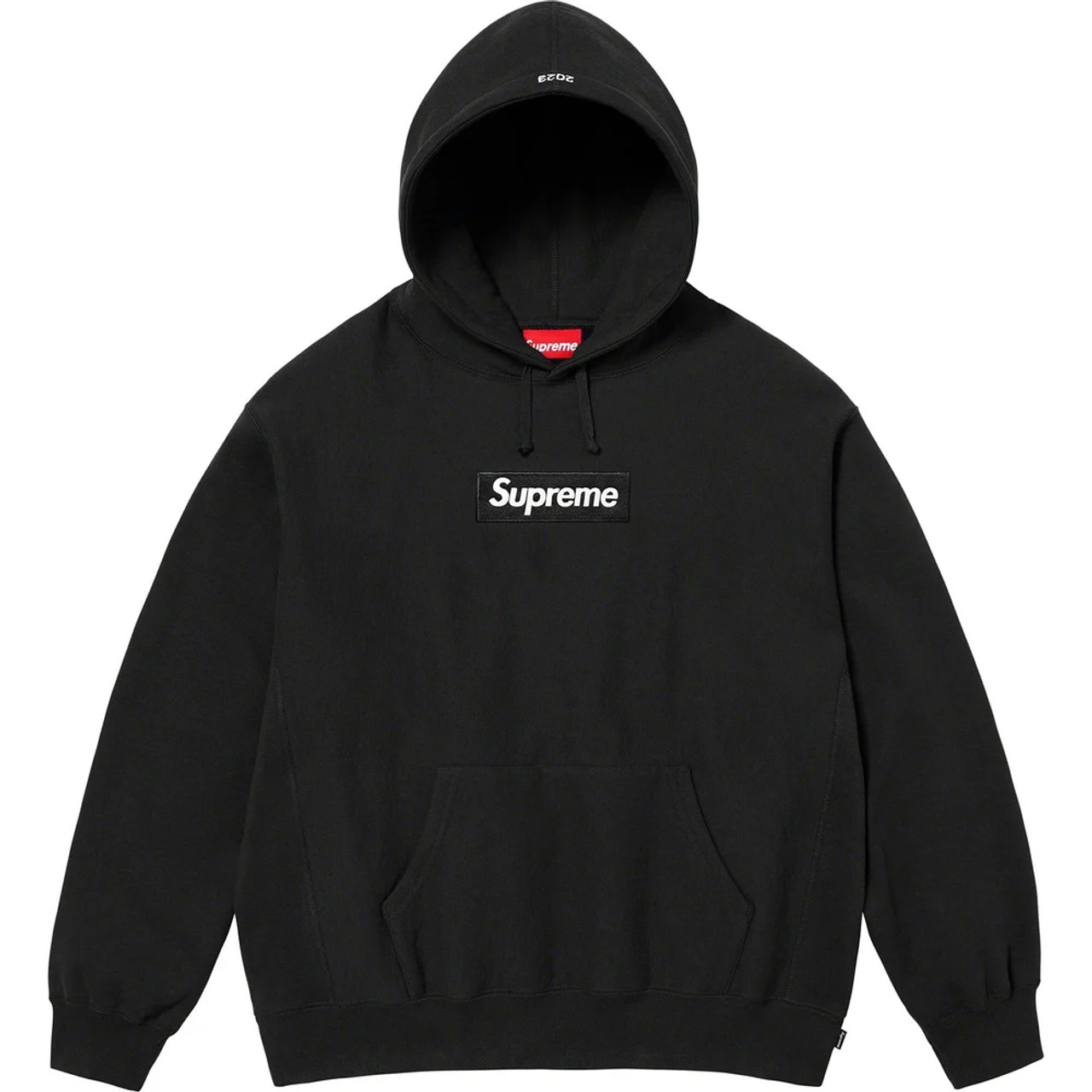 Supreme Box Logo Hoodie Black F/W 23'