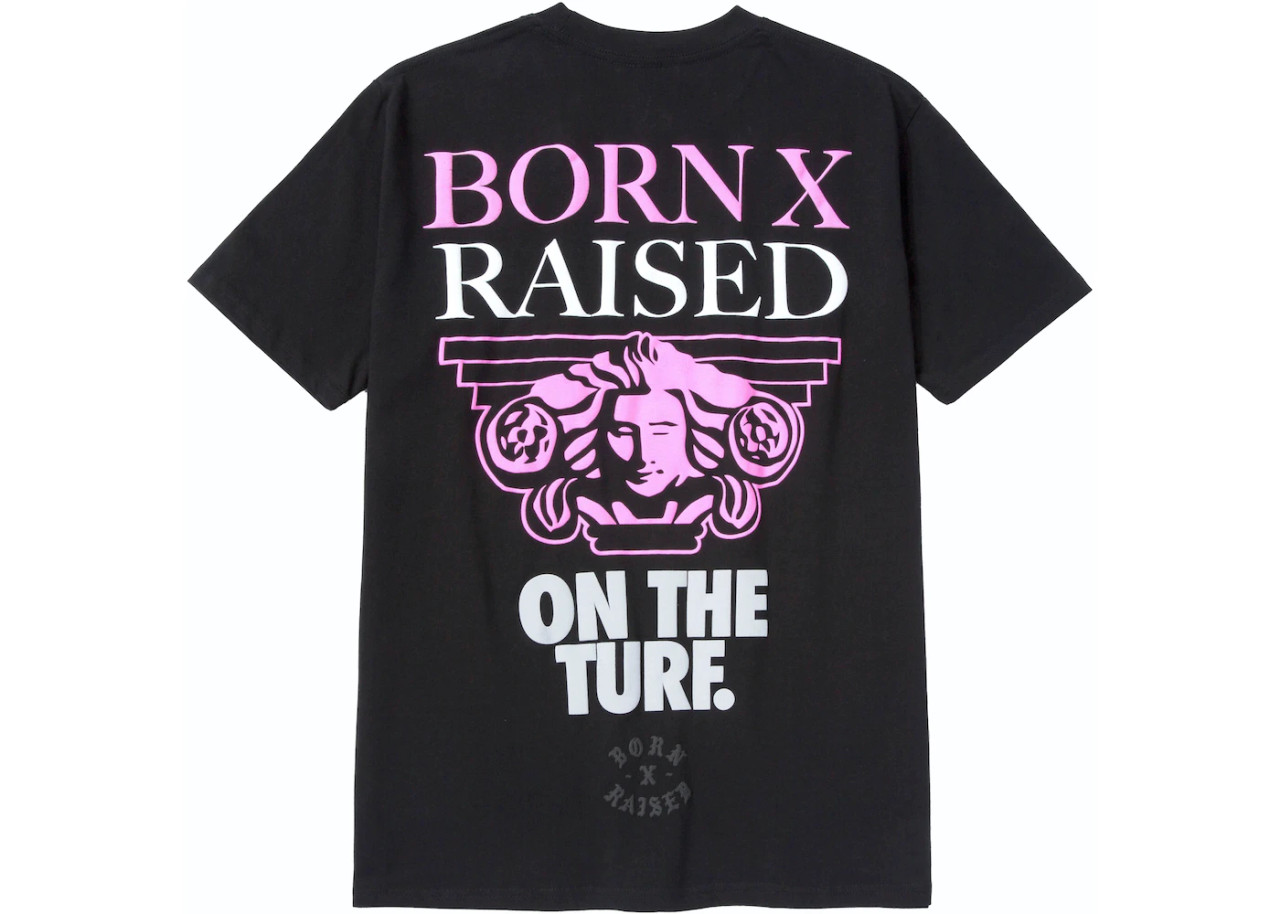 Born x Raised Capital Head Black Tee