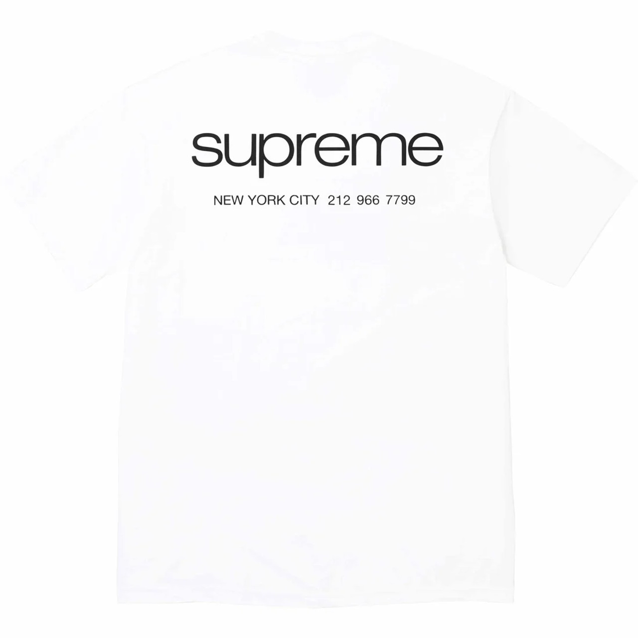 Supreme NYC Tee White F/W 23'