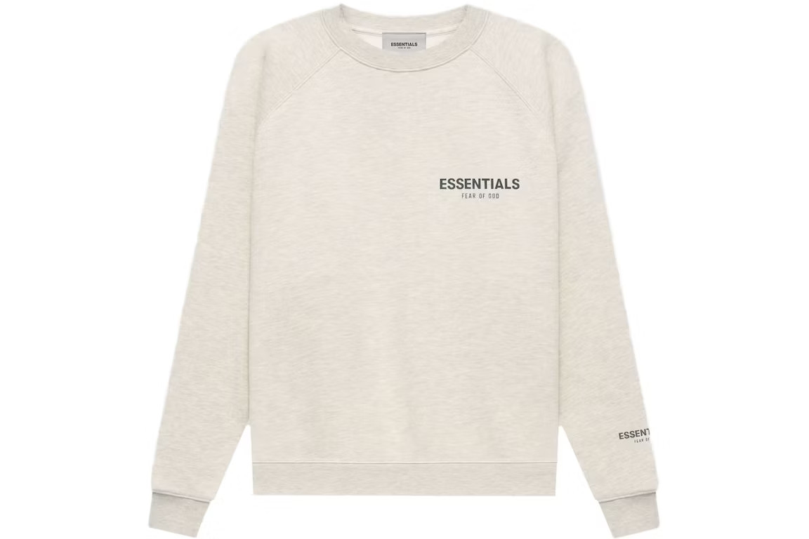 Fear of God ESSENTIALS Core Collection Crewneck Oatmeal F/W 21 
