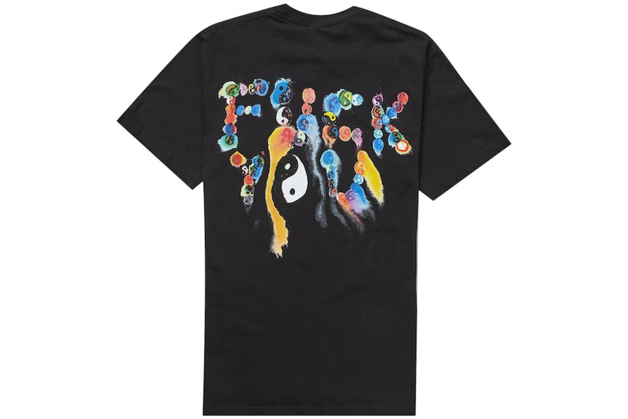 Supreme Yin Yang Tee Black F/W 23'