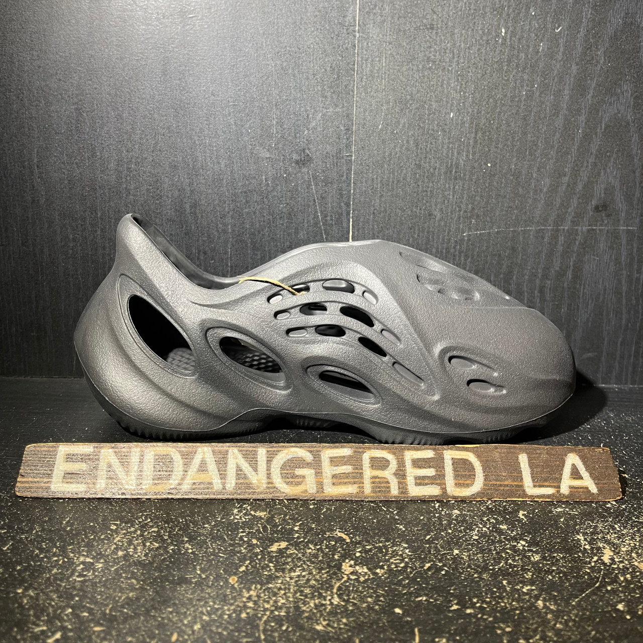 yeezy foam runner blue on feet