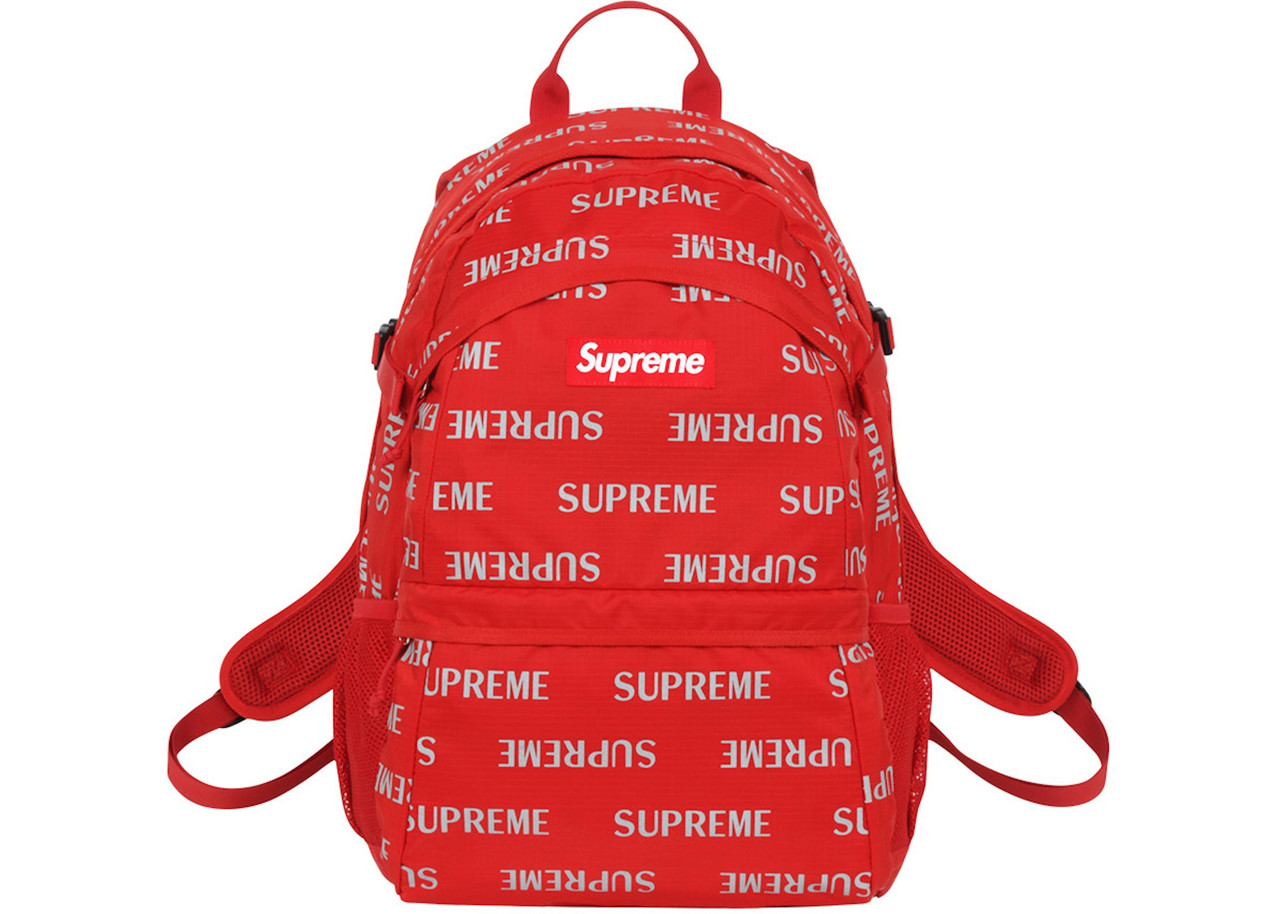 Supreme Red Reflective Backpack F/W 16