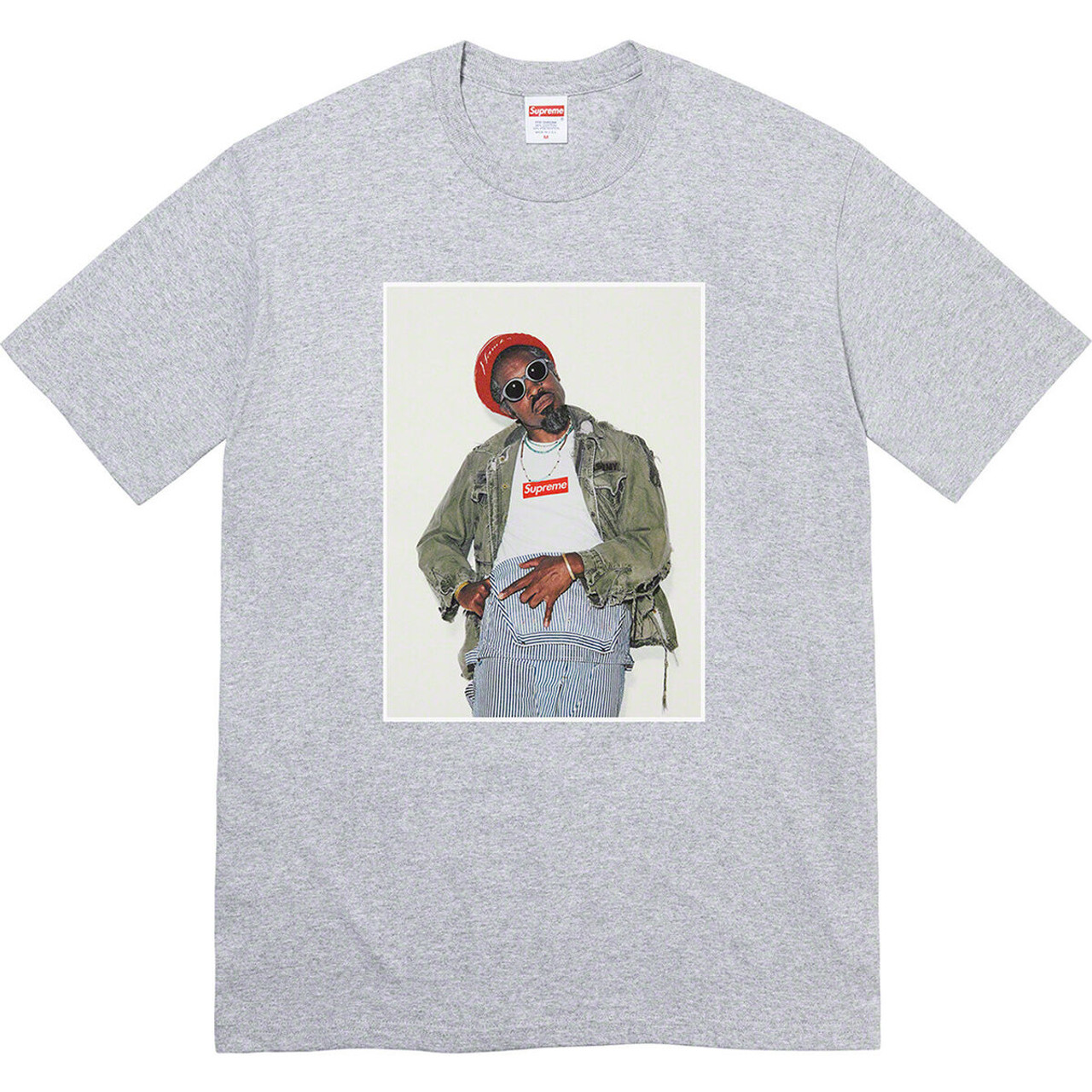 Supreme Andre 3000 Tee Heather Grey S/S 23'