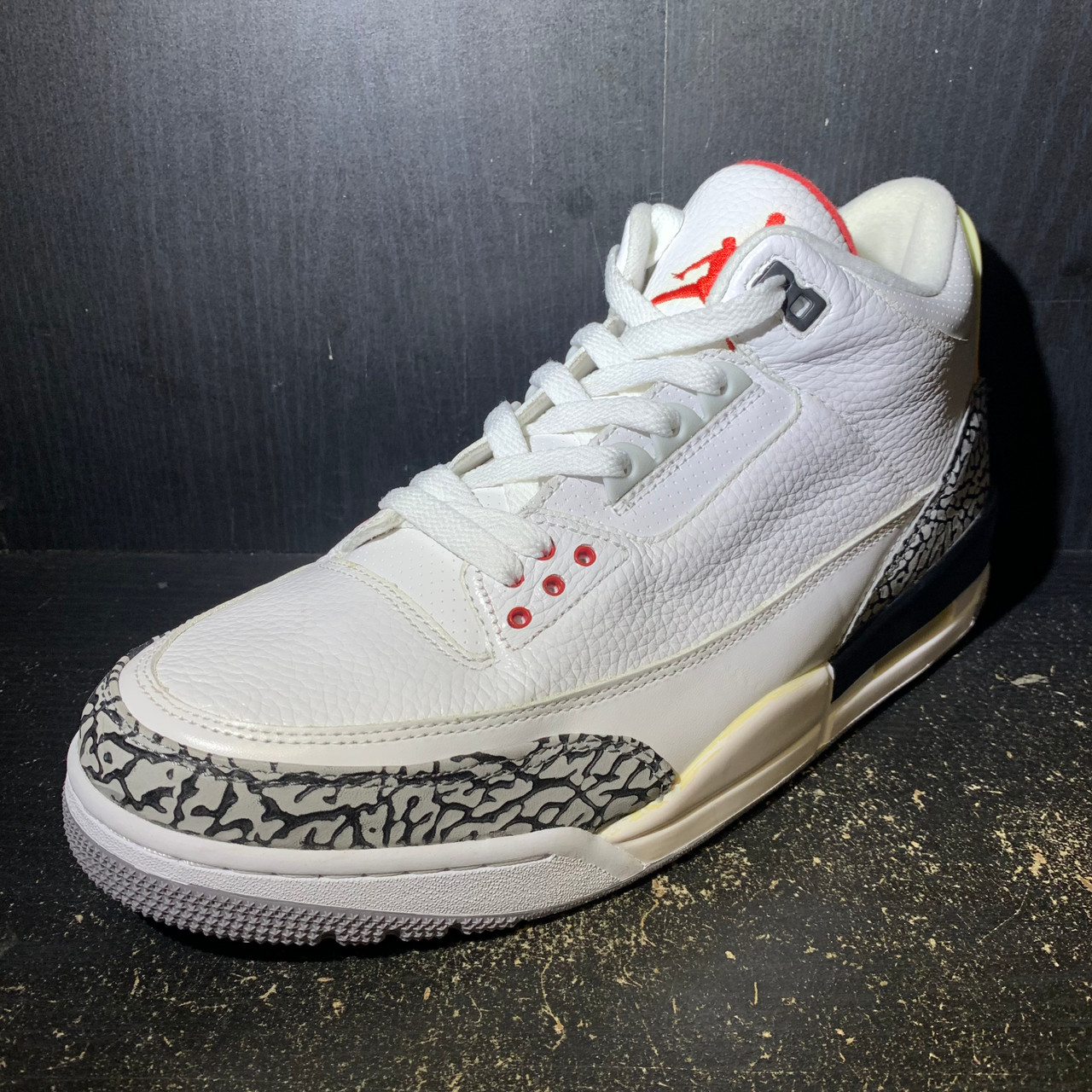Laces White Cement Air Jordan 3s White Laces With Black Tips
