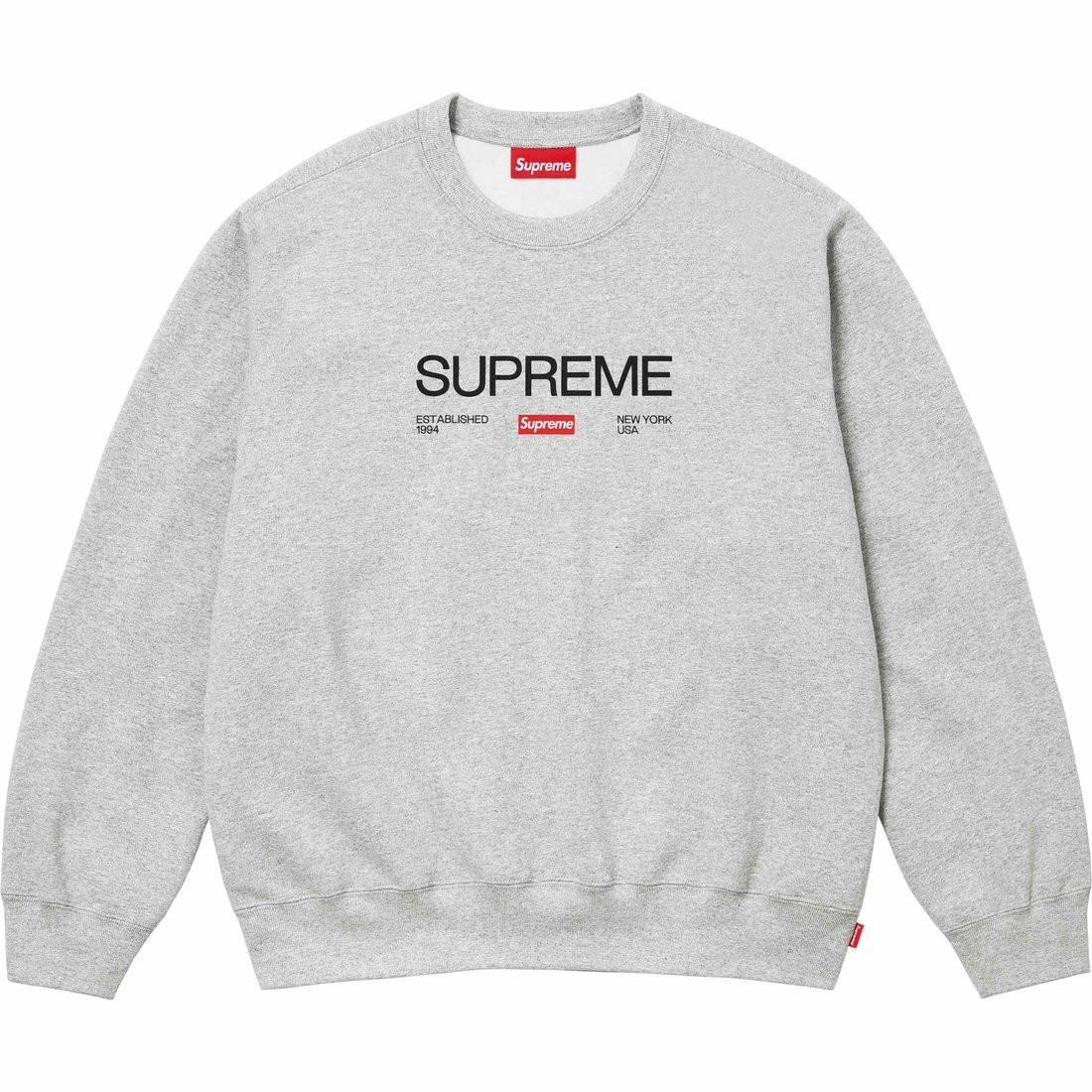 Farfetch Supreme S Logo Crewneck Grey Crew Neck Sweater Supreme
